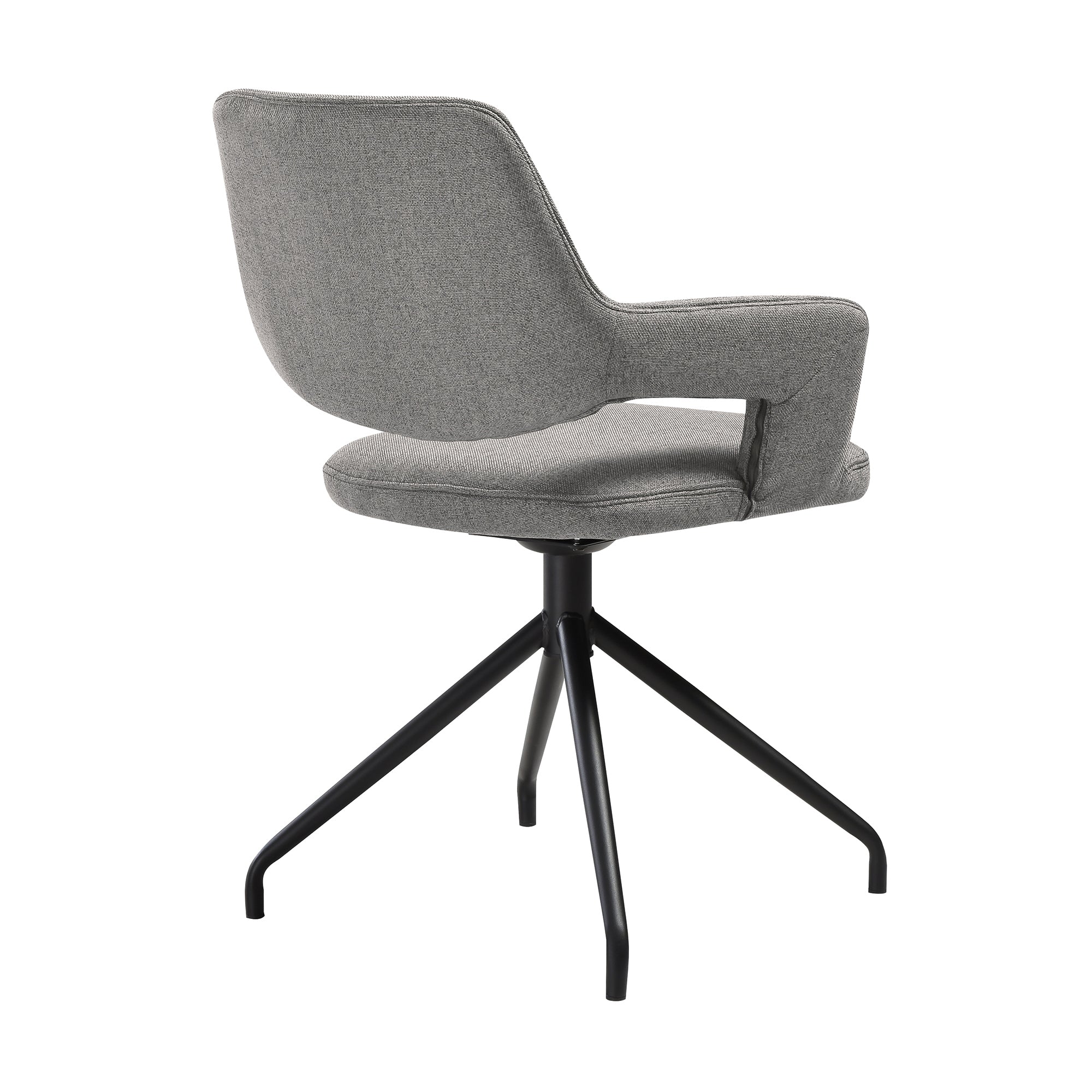 Esme Penny 7 Piece Dining Set with Gray Fabric Chairs By Armen Living - Image 4