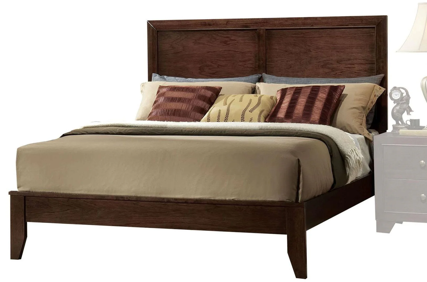 Espresso Rubber And Tropical Wood King Bed By Homeroots