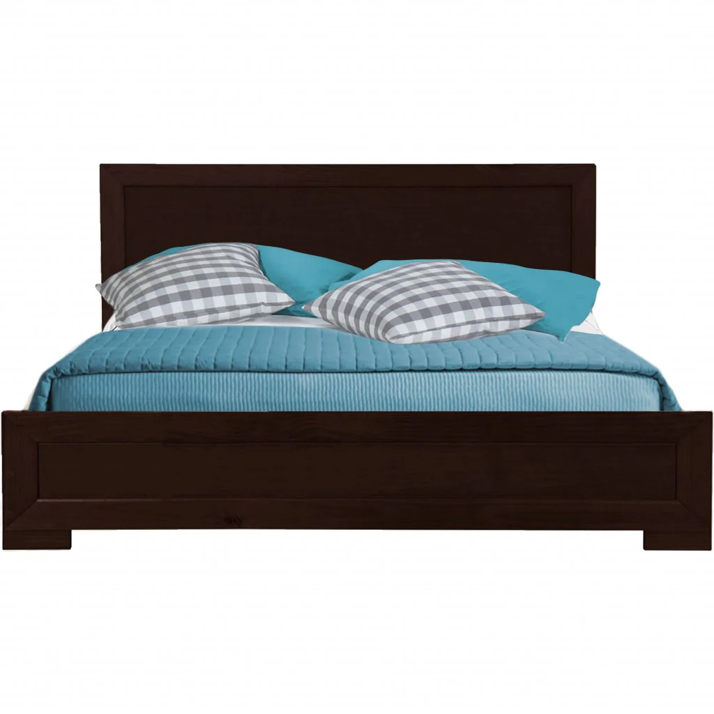 Espresso Wood King Platform Bed By Homeroots - 397094 - Image 2