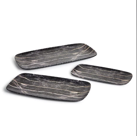 Faux Wood Platter Set Of 6 By Tozai Home