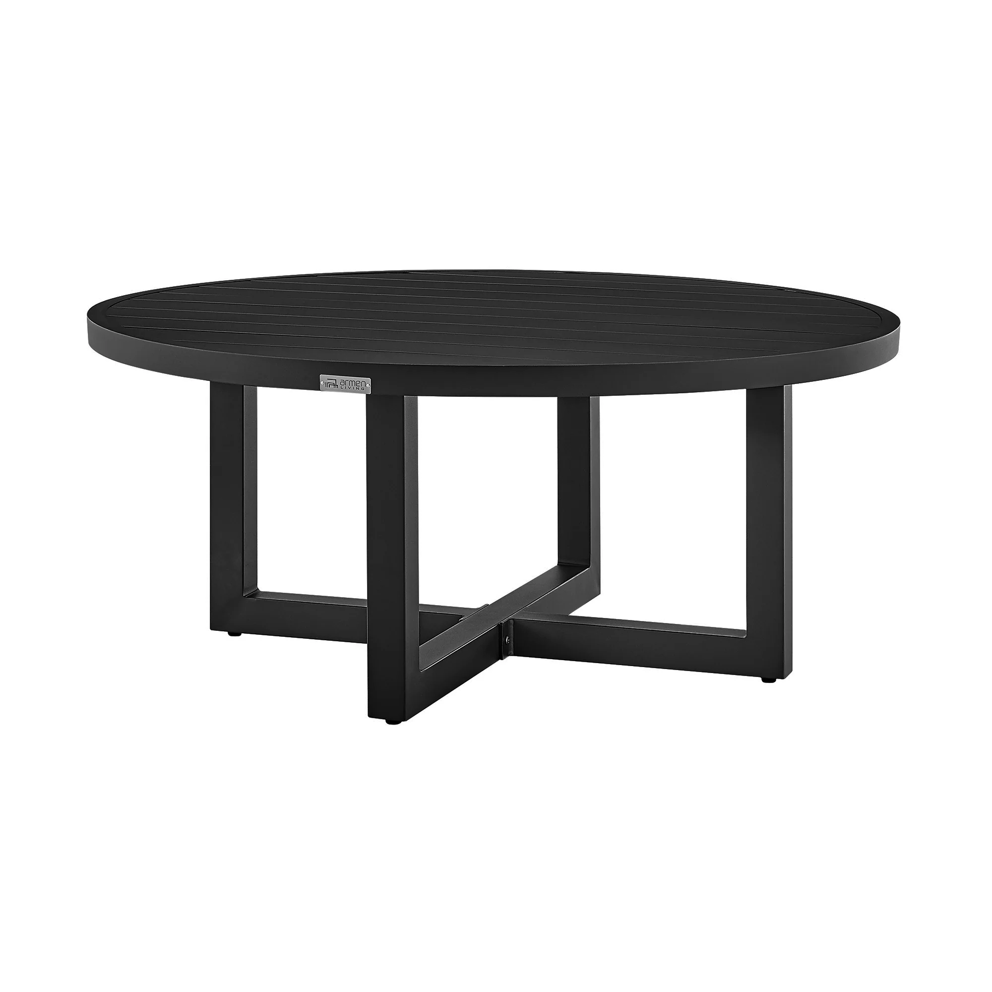 Felicia and Argiope 3 Piece Patio Outdoor Swivel Seating Set in Black Aluminum with Grey Rope and Cushions By Armen Living - Image 7