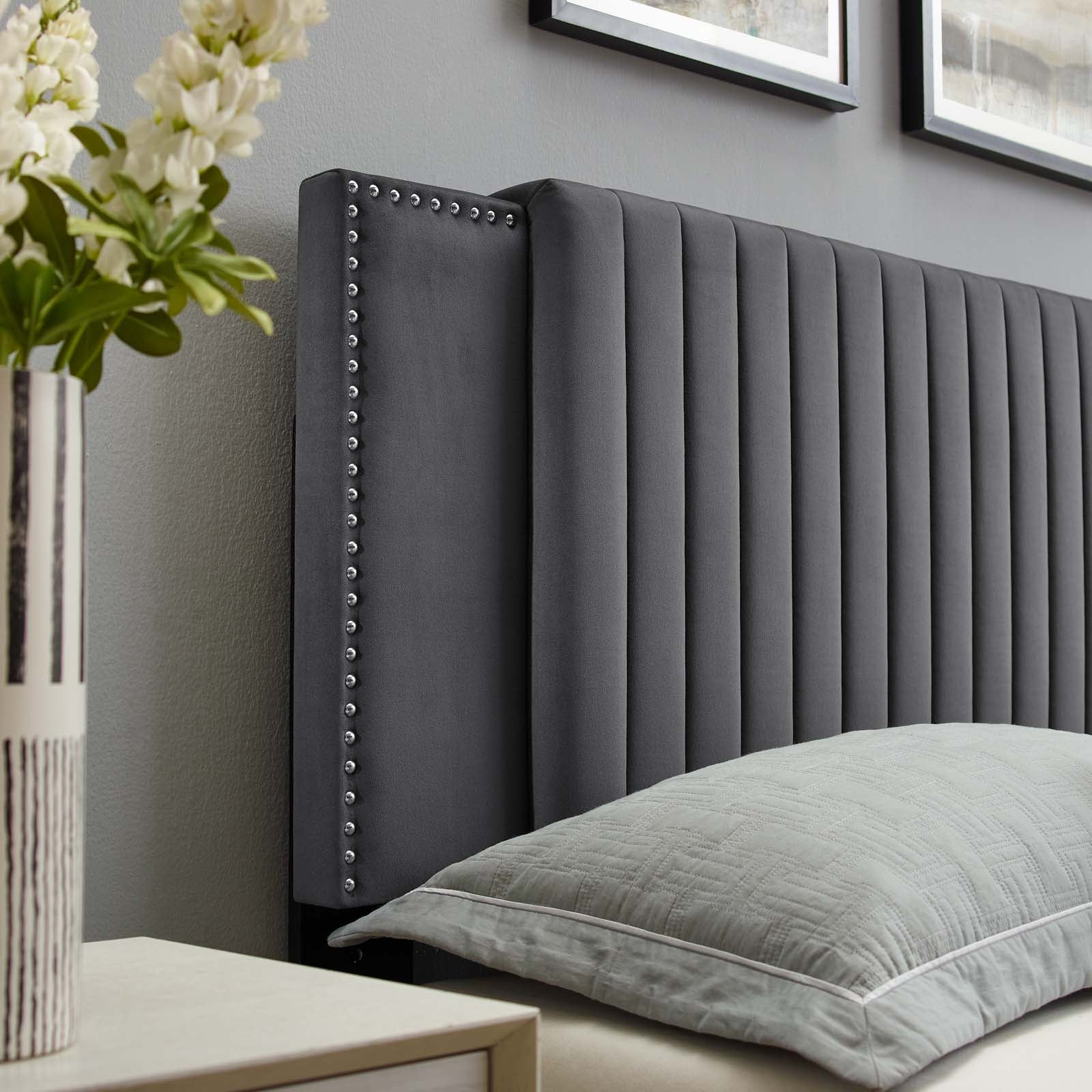 Felicity Channel Tufted Performance Velvet King/California King Headboard By Modway - MOD-6663