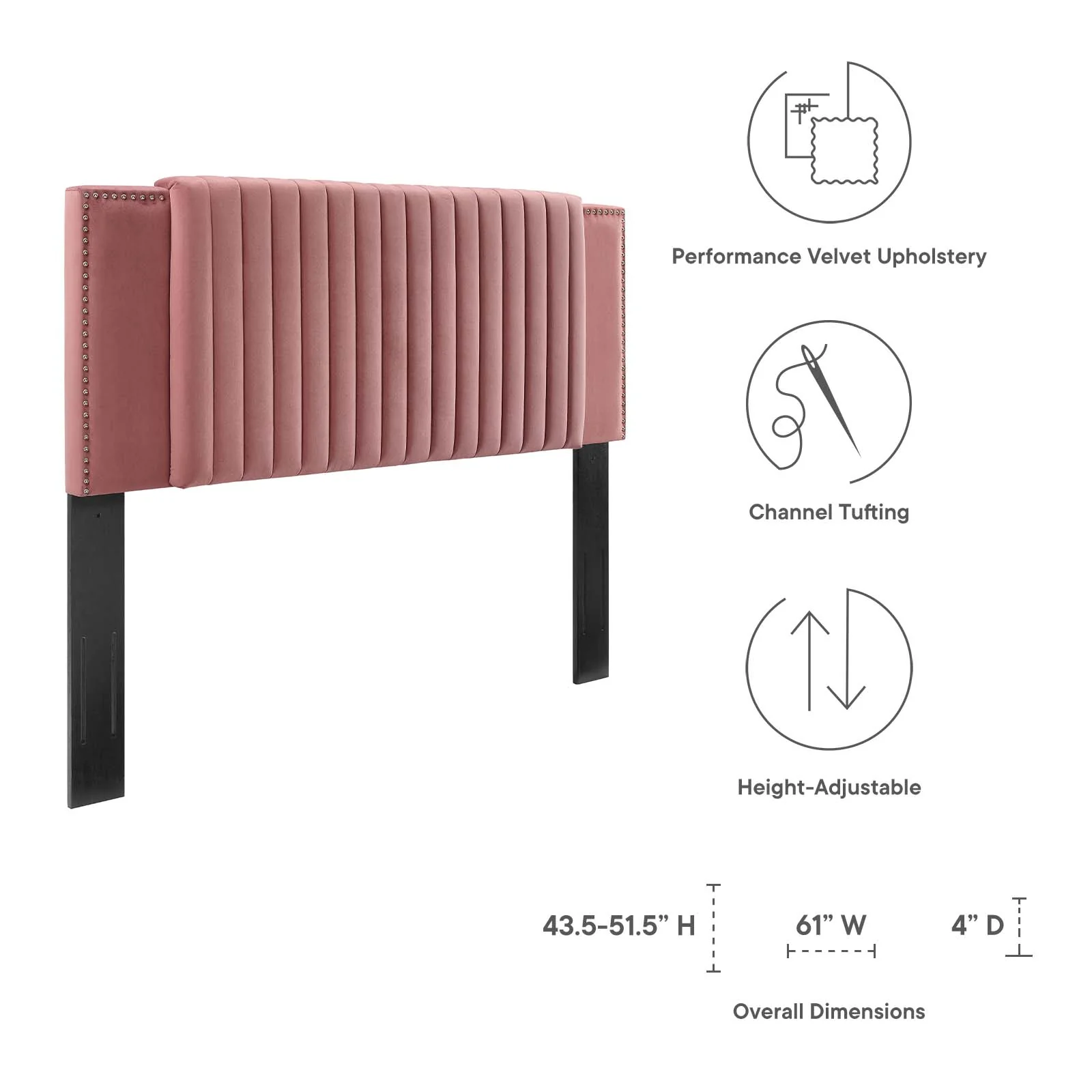 Felicity Channel Tufted Performance Velvet King/California King Headboard By Modway - MOD-6663 - Image 14