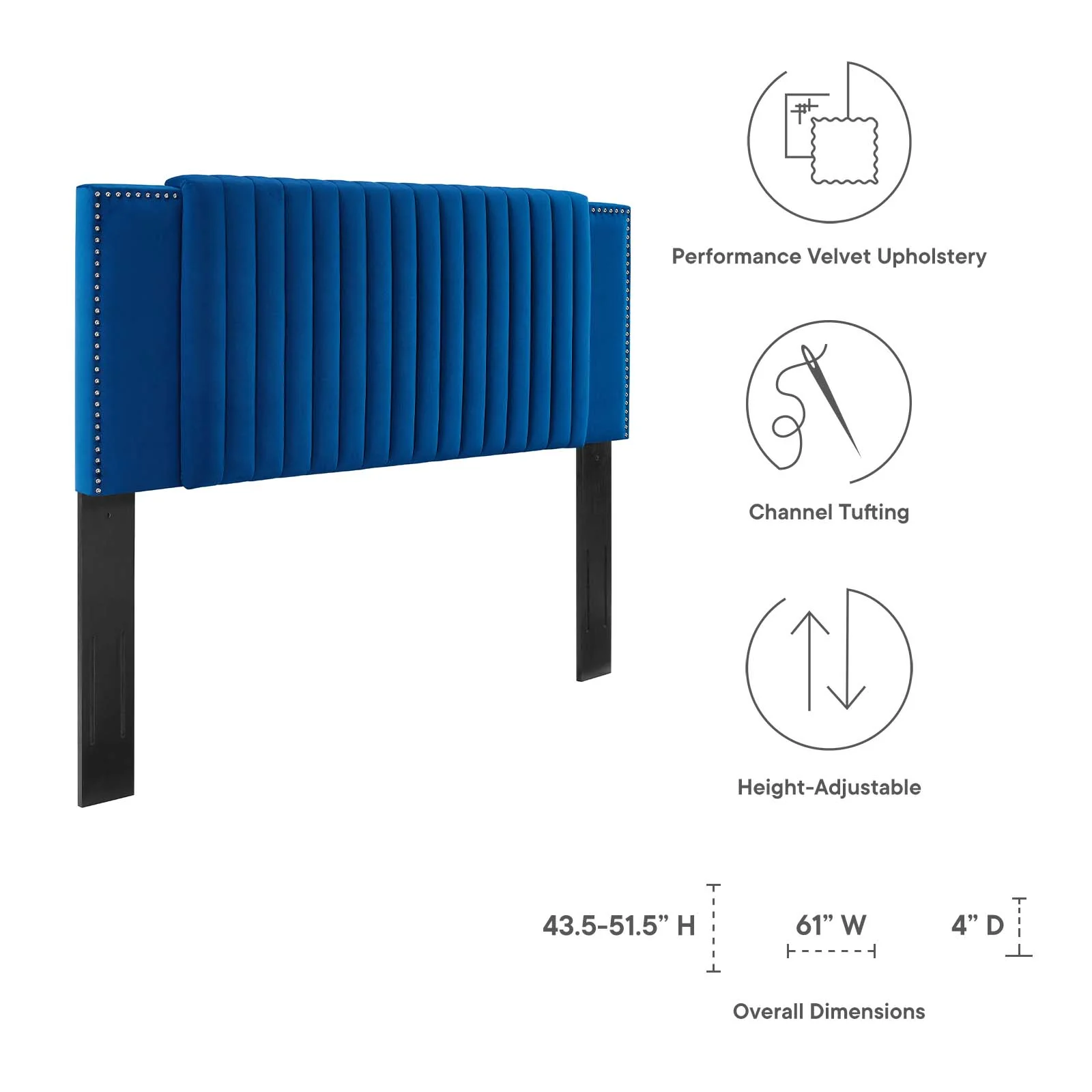 Felicity Channel Tufted Performance Velvet Twin Headboard By Modway - MOD-6661 - Image 21