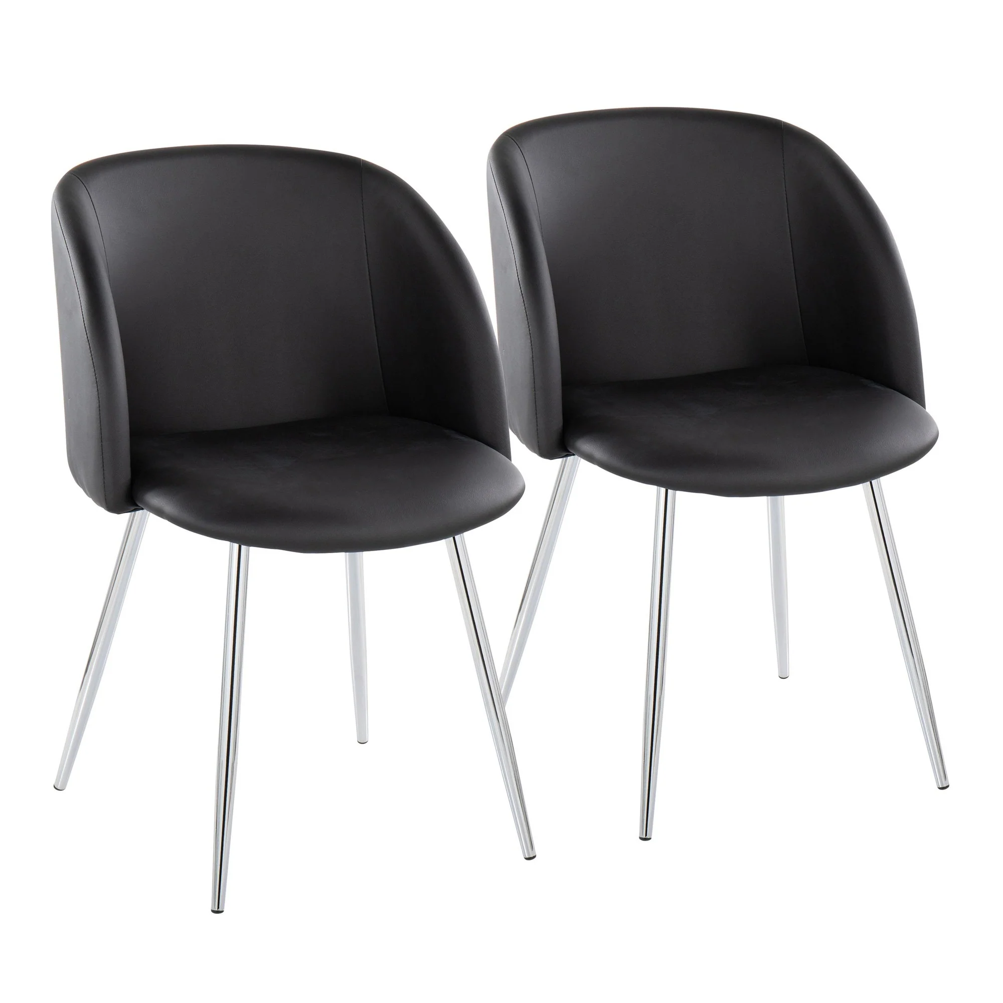Fran Chair - Set of 2 Black By LumiSource