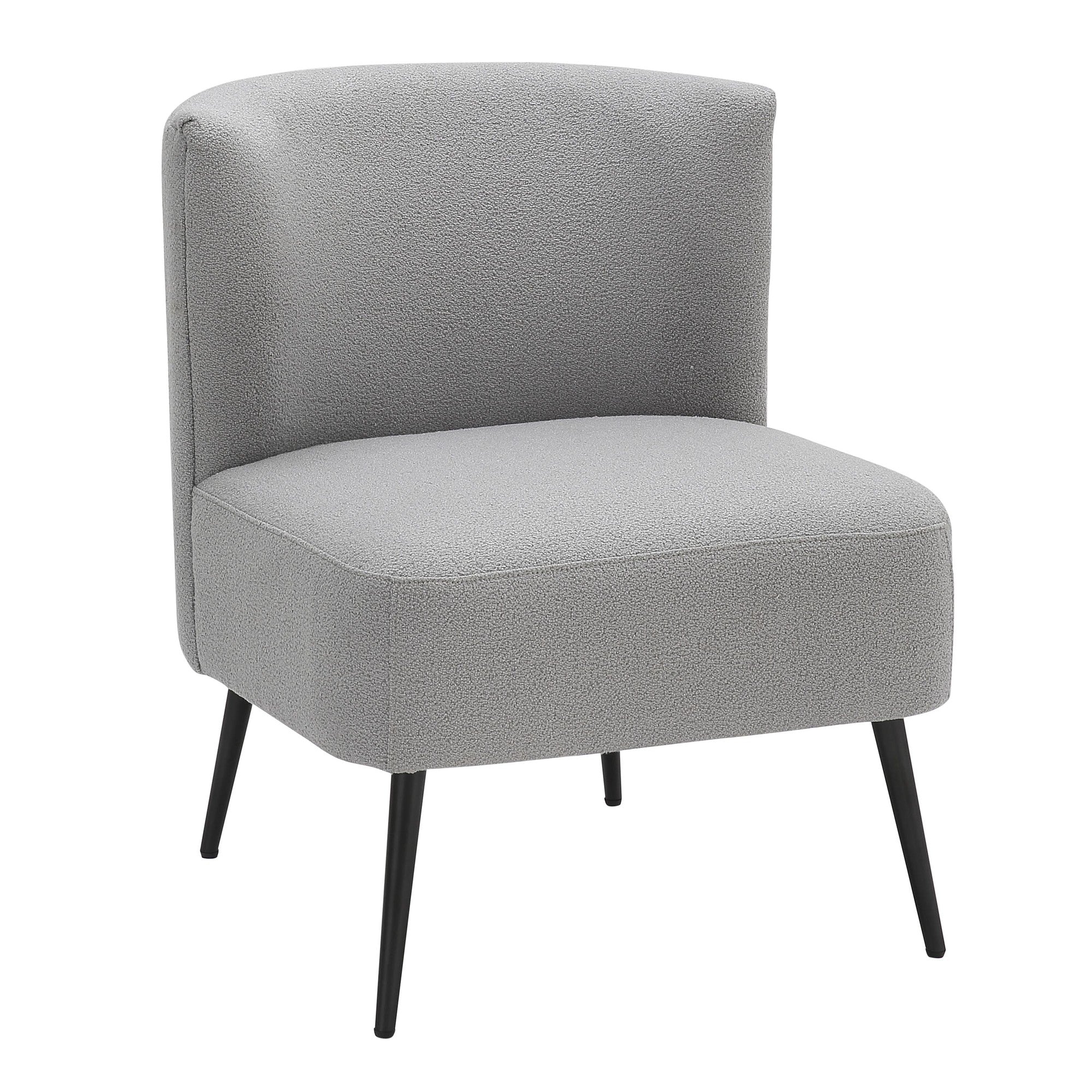 Fran Slipper Chair Gray By LumiSource