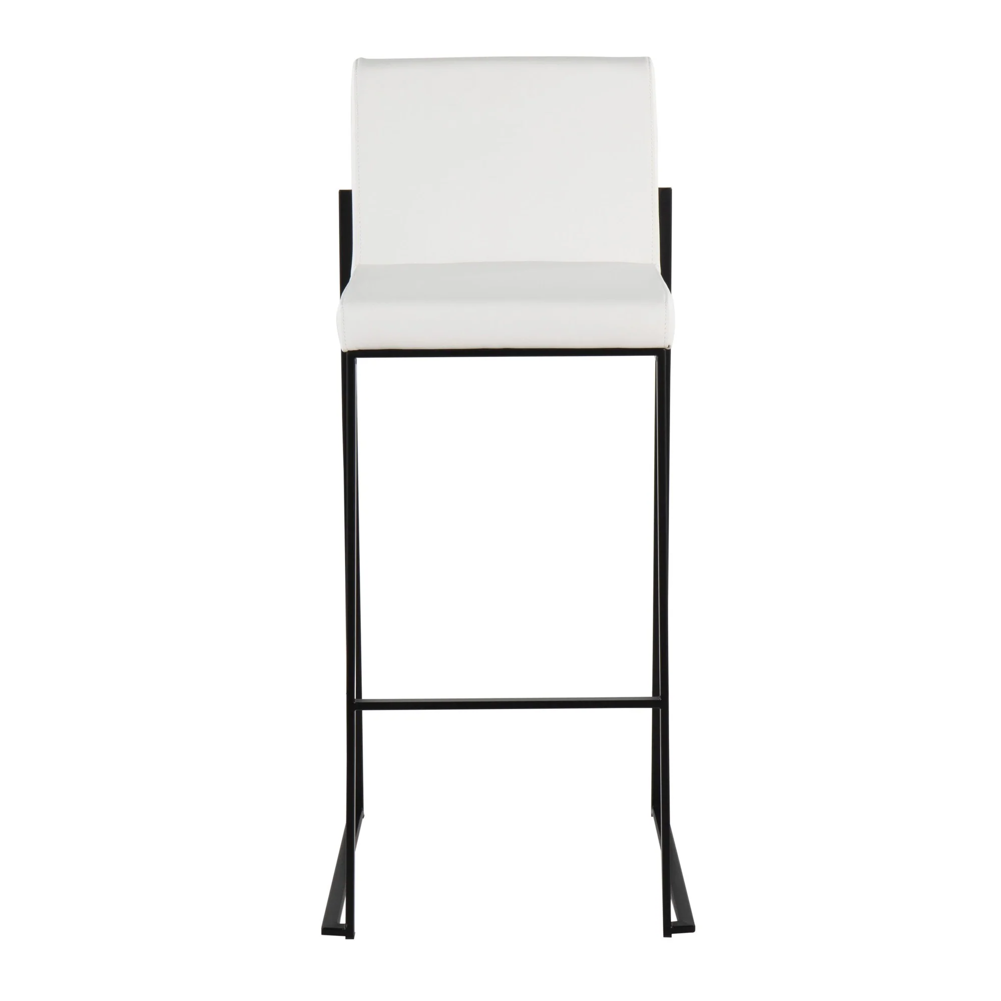 Fuji High Back Barstool - Set of 2 White By LumiSource - B30-FUJIHB BKW2 - Image 2