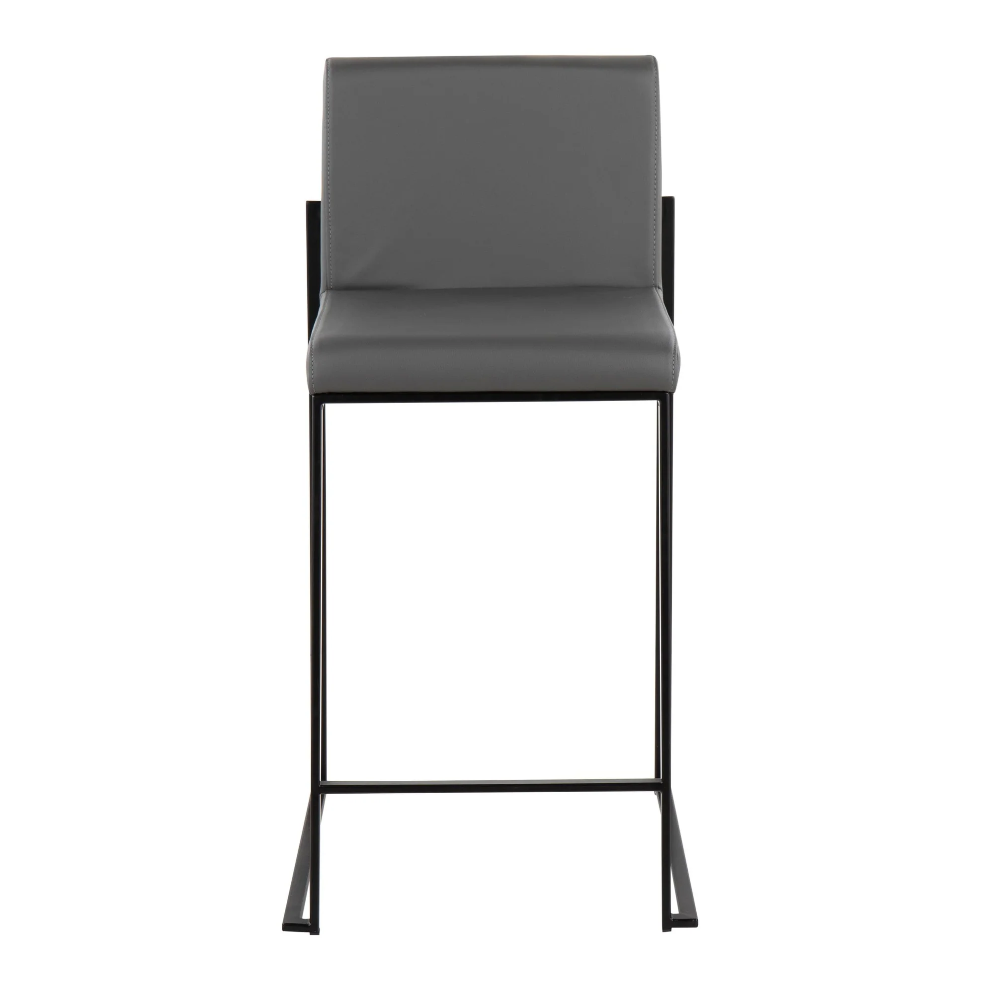 Fuji High Back Counter Stool - Set of 2 Gray By LumiSource - B26-FUJIHB BKGY2 - Image 2