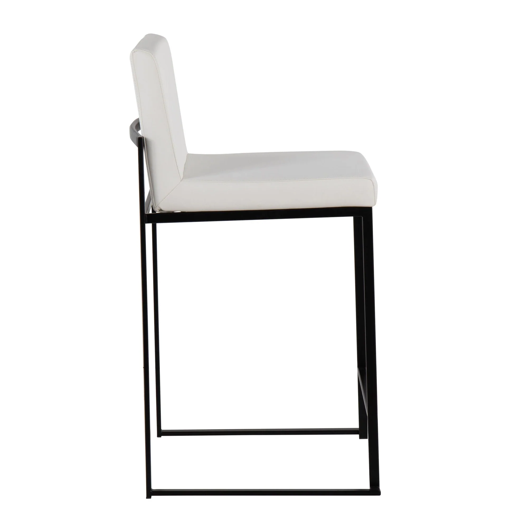 Fuji High Back Counter Stool - Set of 2 White By LumiSource - B26-FUJIHB BKW2 - Image 6