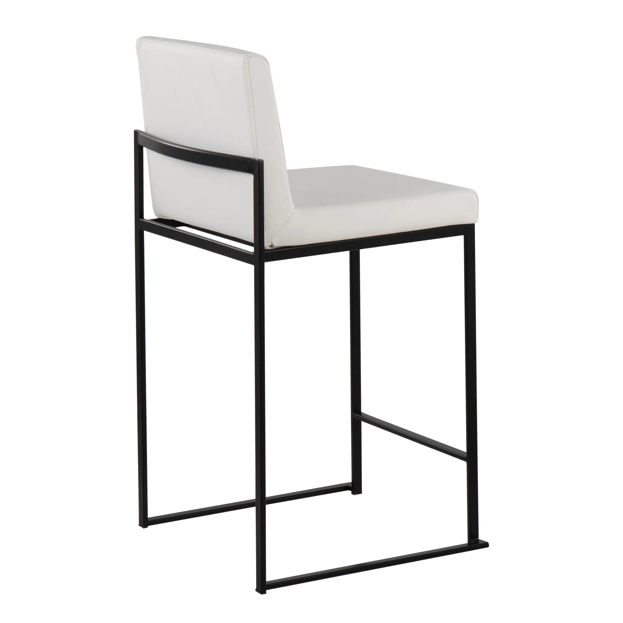 Fuji High Back Counter Stool - Set of 2 White By LumiSource - B26-FUJIHB BKW2 - Image 7