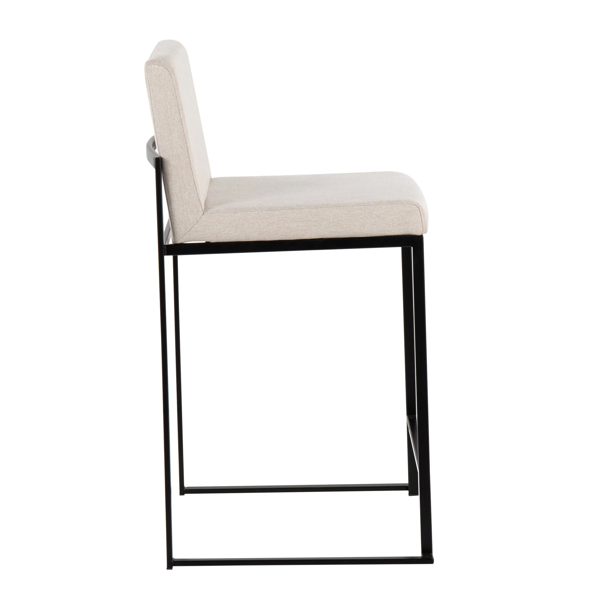 Fuji High Back 26" Fixed-Height Counter Stool - Set of 3 By LumiSource - B26-FUJIHBFB BKBG3 - Image 5