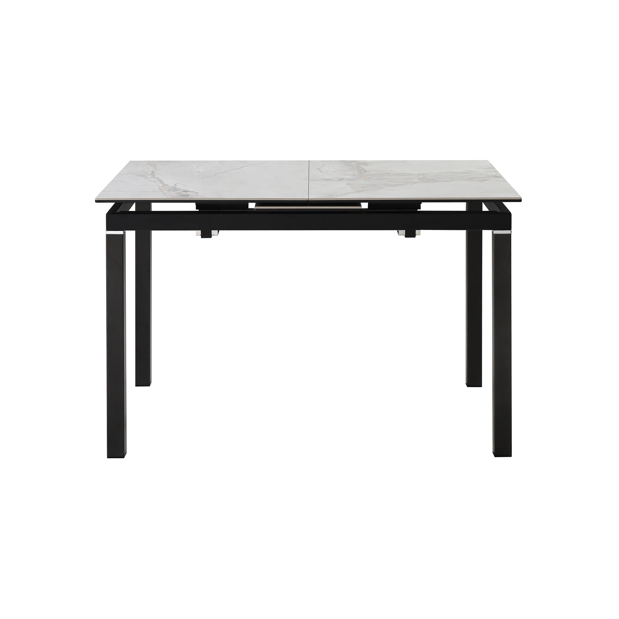 Giana Kash 5 Piece Extendable Dining Set with Black Faux Leather Chairs By Armen Living - Image 28