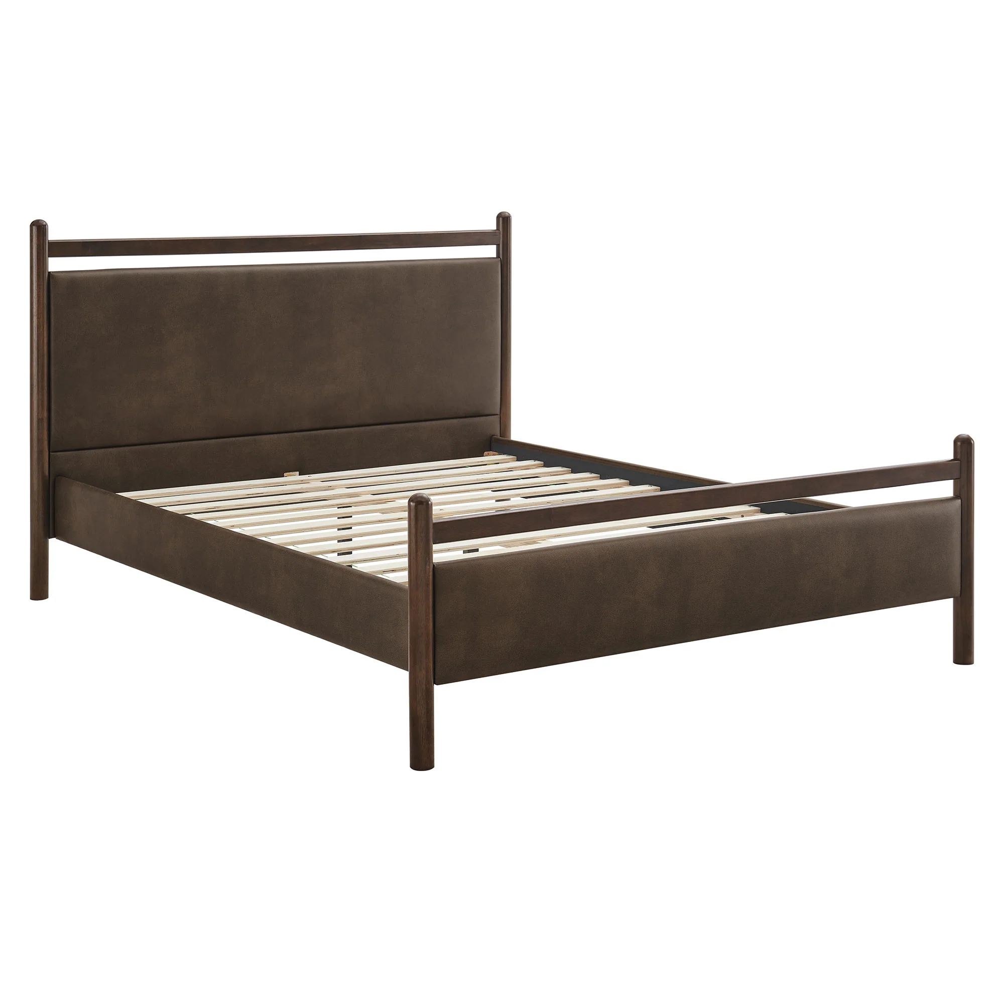 Ginny Queen Size Vegan Leather Platform Bed Frame by Modway - Image 10