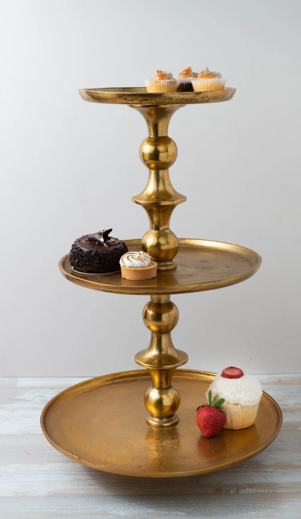 Gold Decorative Three Tier Stand By Homeroots