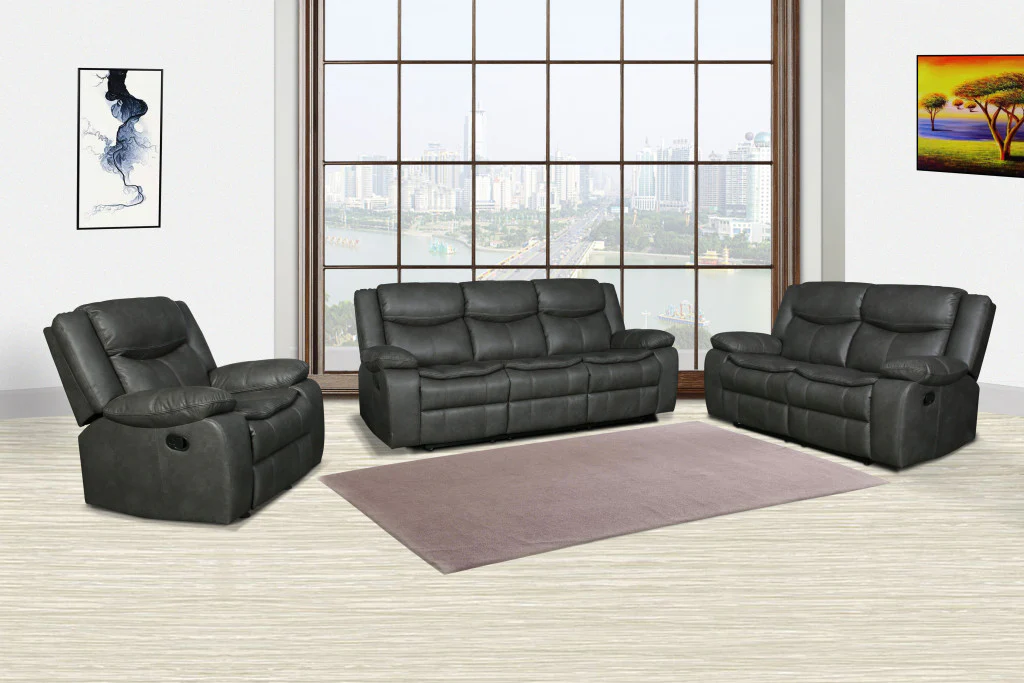 Gray Sofa Set By Homeroots - 366303 - Image 2