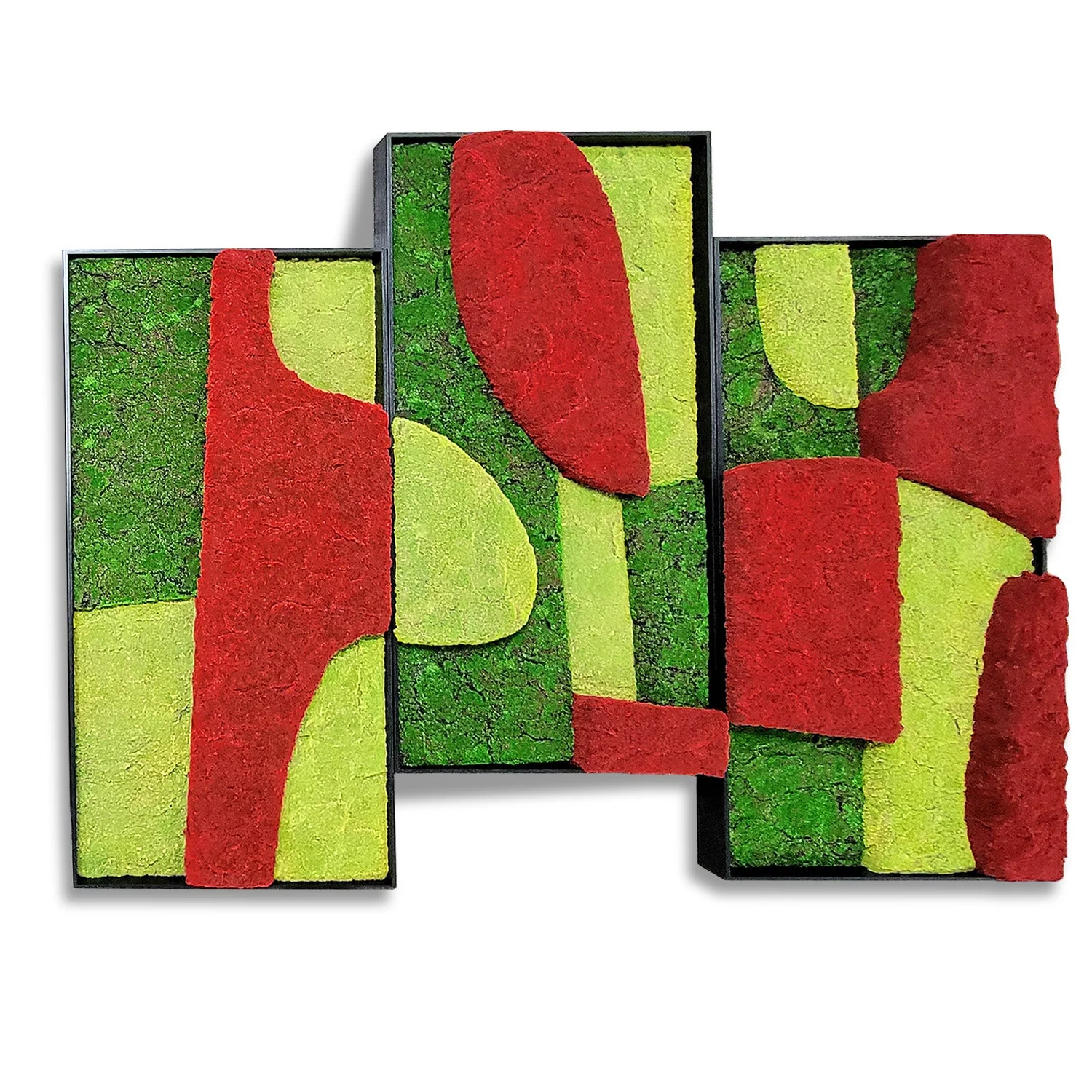 Green Wall, Doodle, Set/3, Right By Gold Leaf - Image 4
