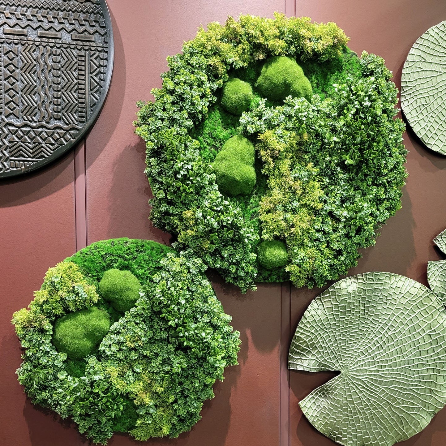 Green Wall Shape, Disc, Imperial Mix, 20.5”D By Gold Leaf - Image 7