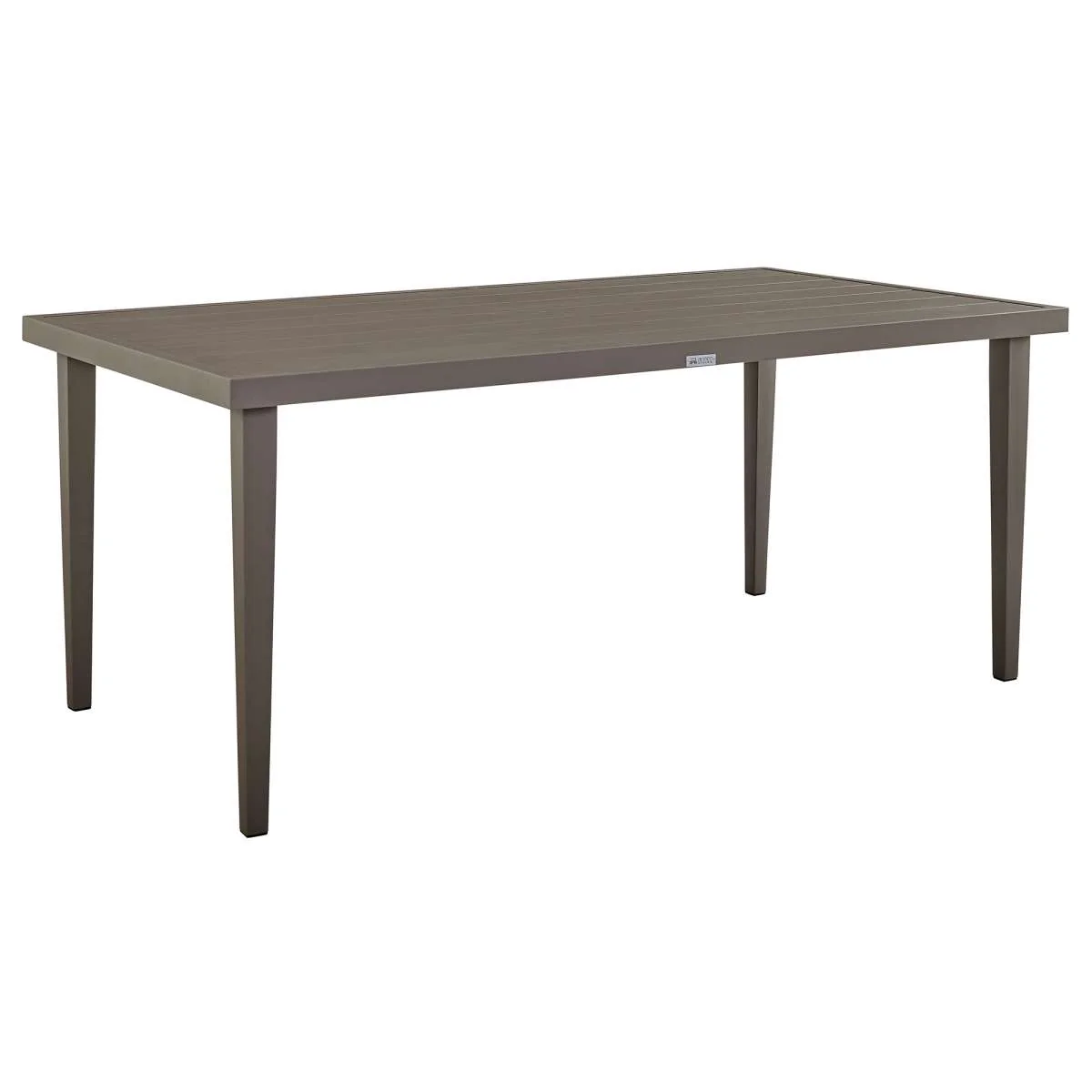 Grenada 5 Piece Gray Aluminum Outdoor Dining Set with Gray Fabric By Armen Living - Image 6