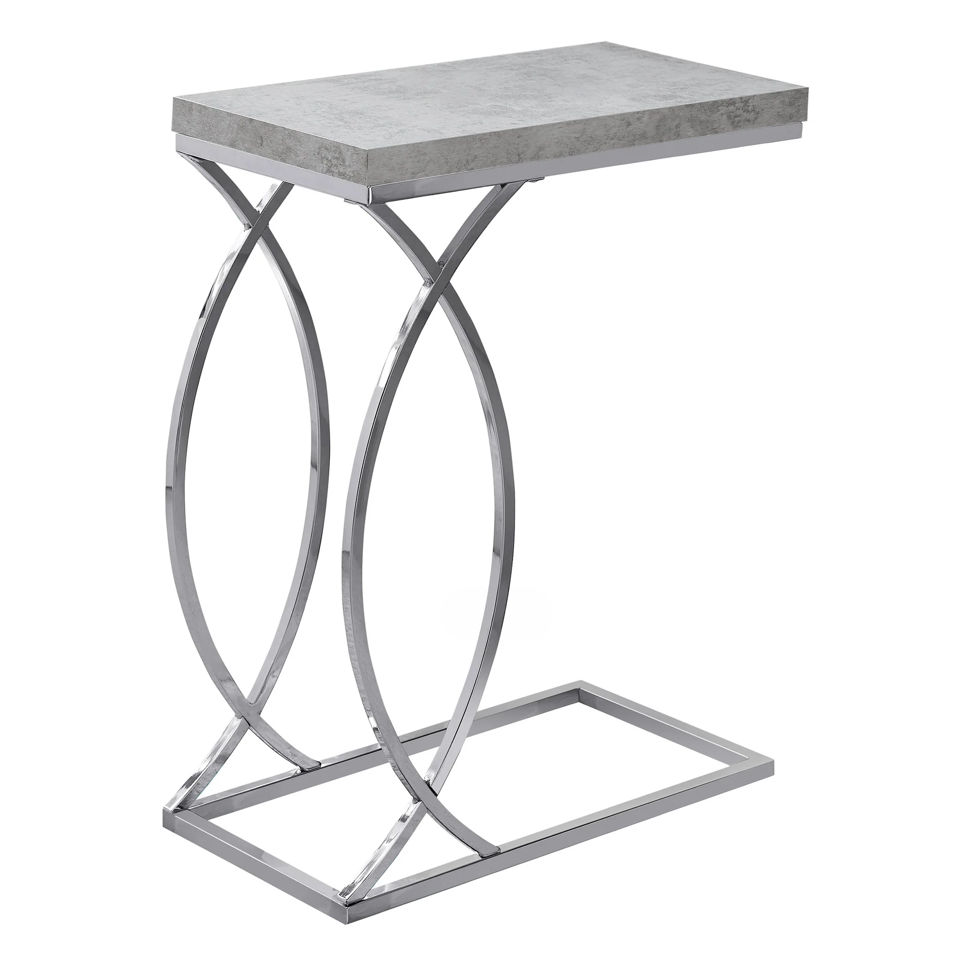 Grey Mdf Laminate Metal Accent Table By Homeroots - 333074