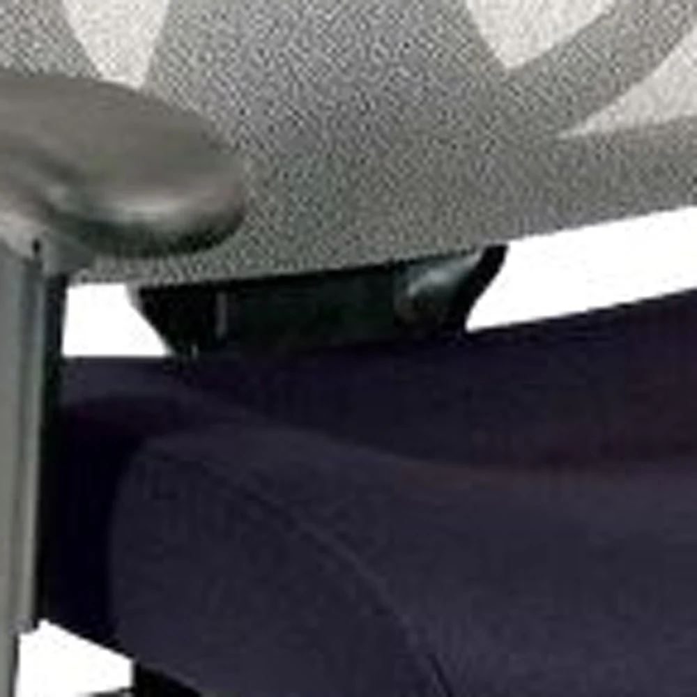 Grey Mesh / Fabric Chair By Homeroots - Image 25
