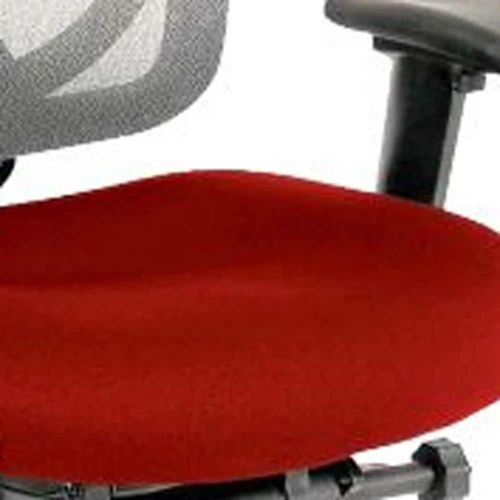 Grey Mesh / Fabric Chair By Homeroots - Image 28