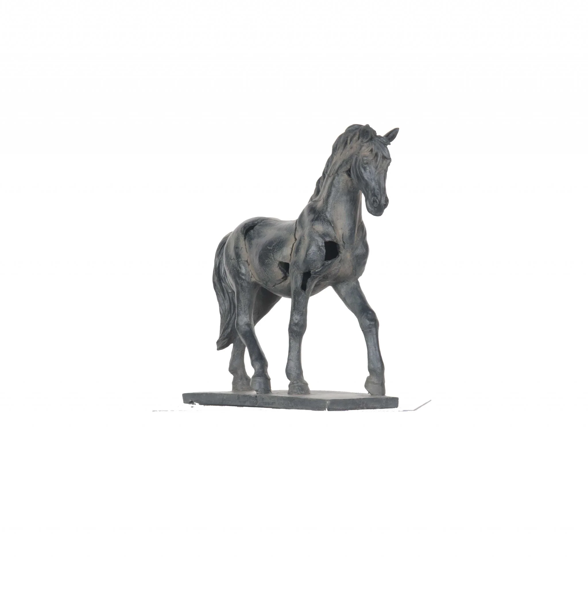 Handmade Rustic Horse Statue By Homeroots
