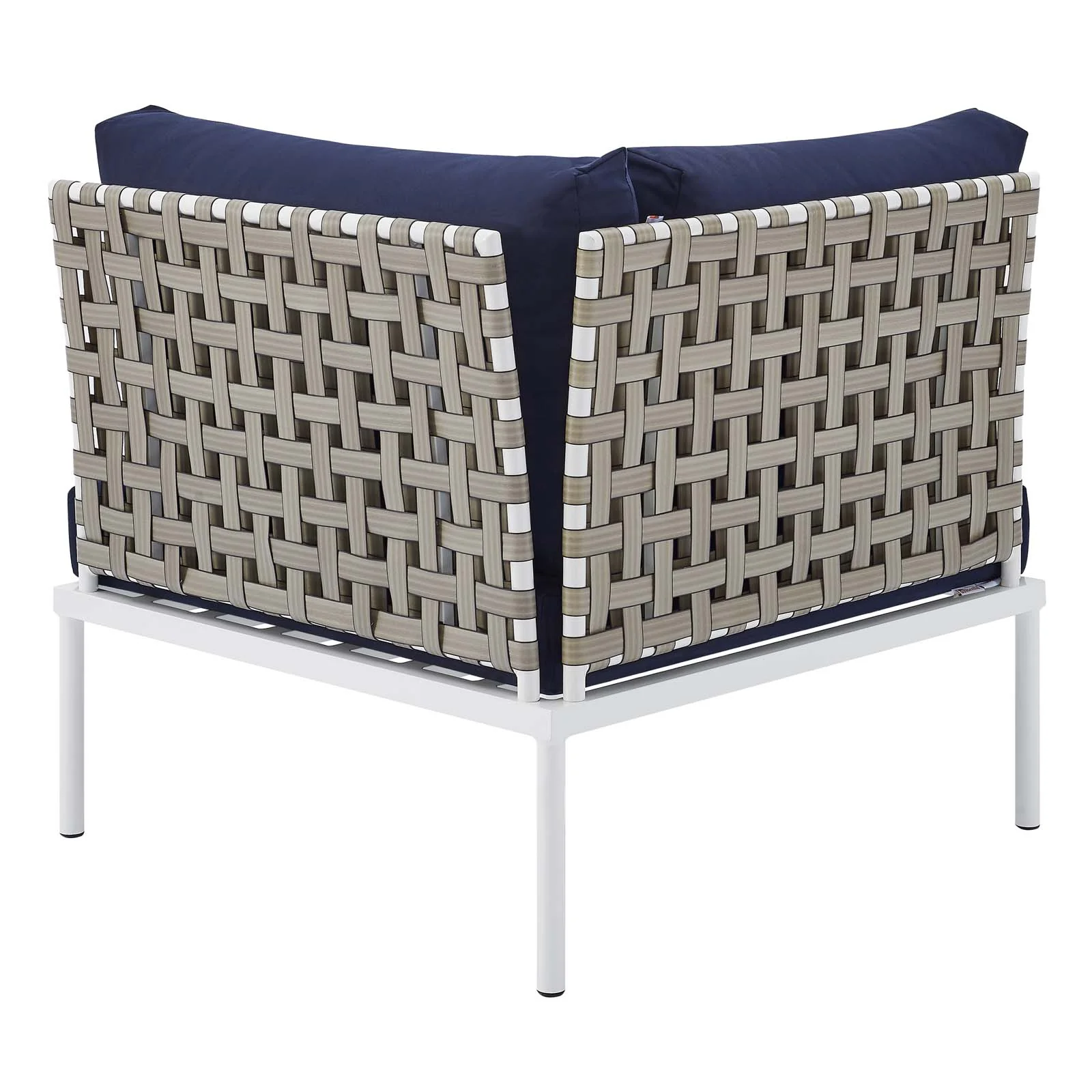 Harmony 10-Piece  Sunbrella® Basket Weave Outdoor Patio Aluminum Sectional Sofa Set By Modway - EEI-4951 - Image 18