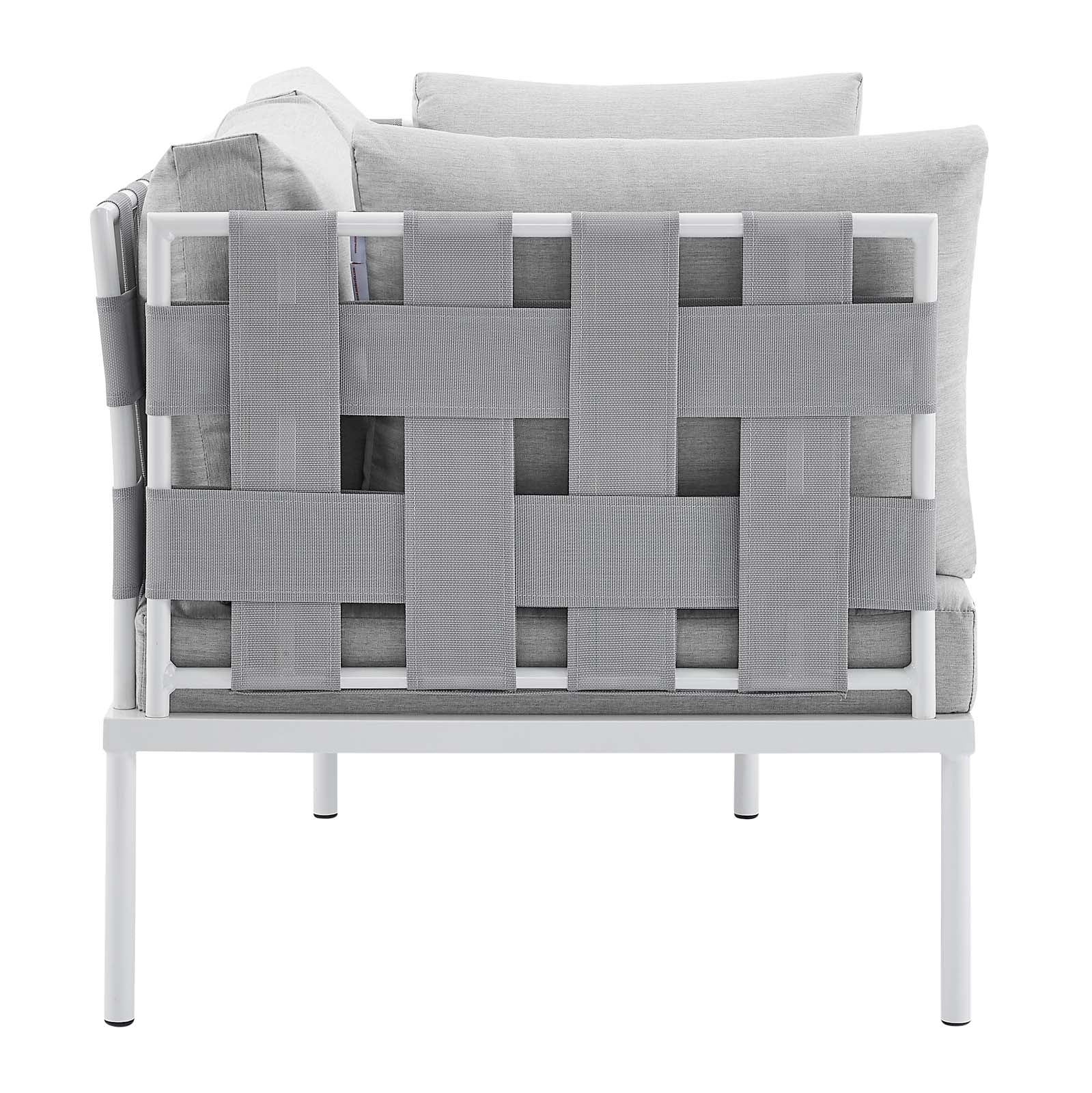 Harmony 4-Piece  Sunbrella® Outdoor Patio Aluminum Seating Set By Modway - EEI-4691 - Image 7