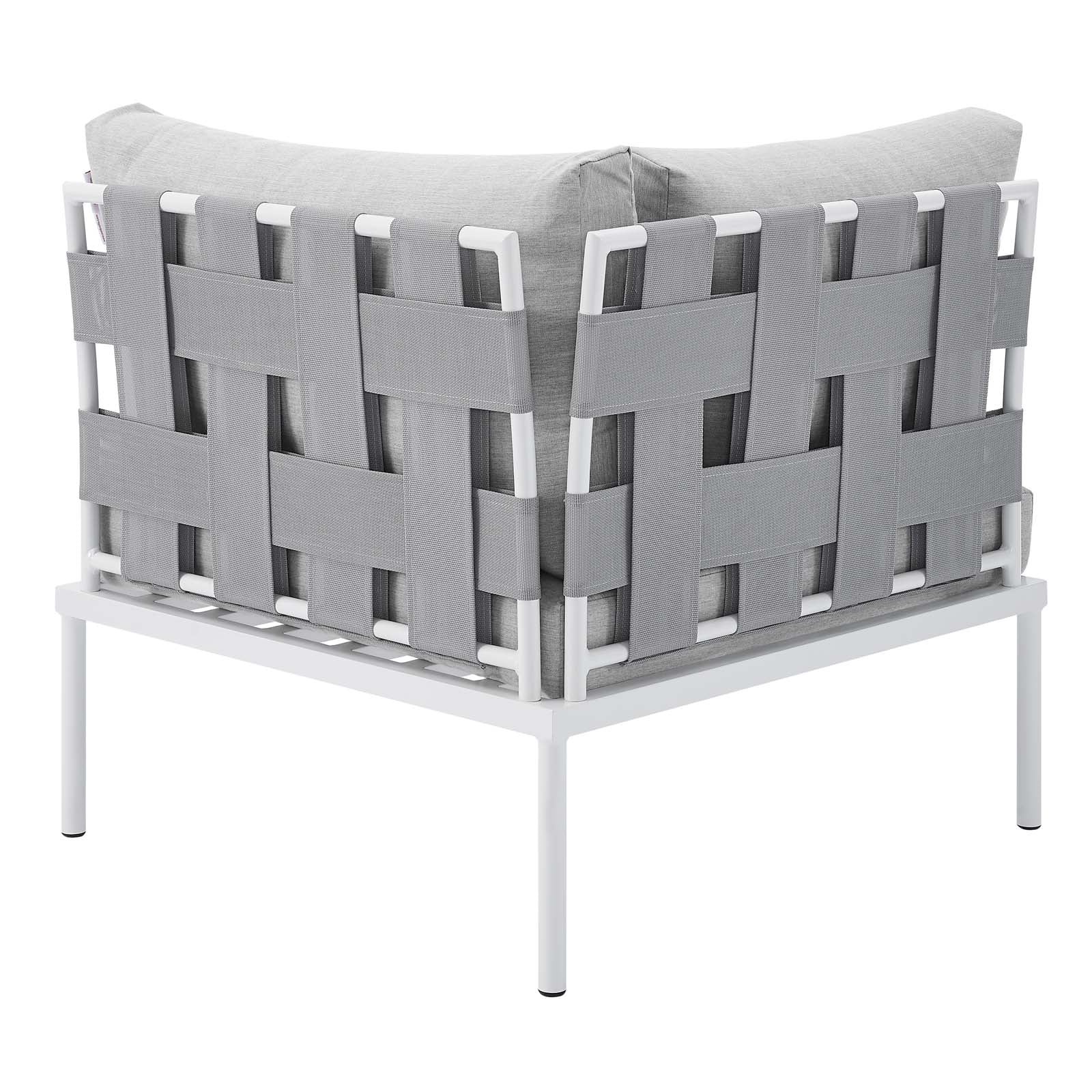 Harmony 7-Piece  Sunbrella® Outdoor Patio Aluminum Sectional Sofa Set By Modway - EEI-4937 - Image 3