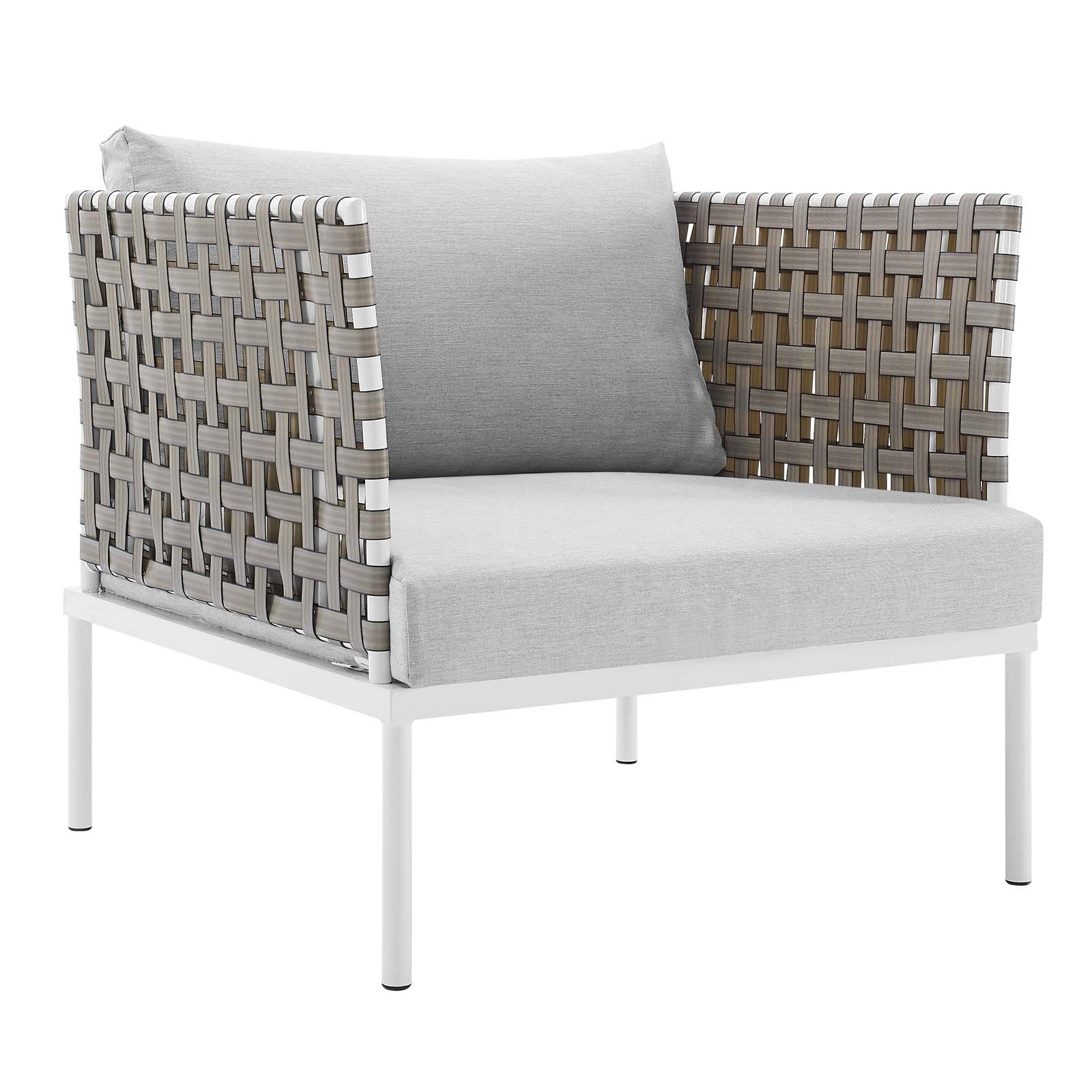 Harmony 8-Piece Sunbrella® Basket Weave Outdoor Patio Aluminum Seating Set By Modway - EEI-4947 - Image 13