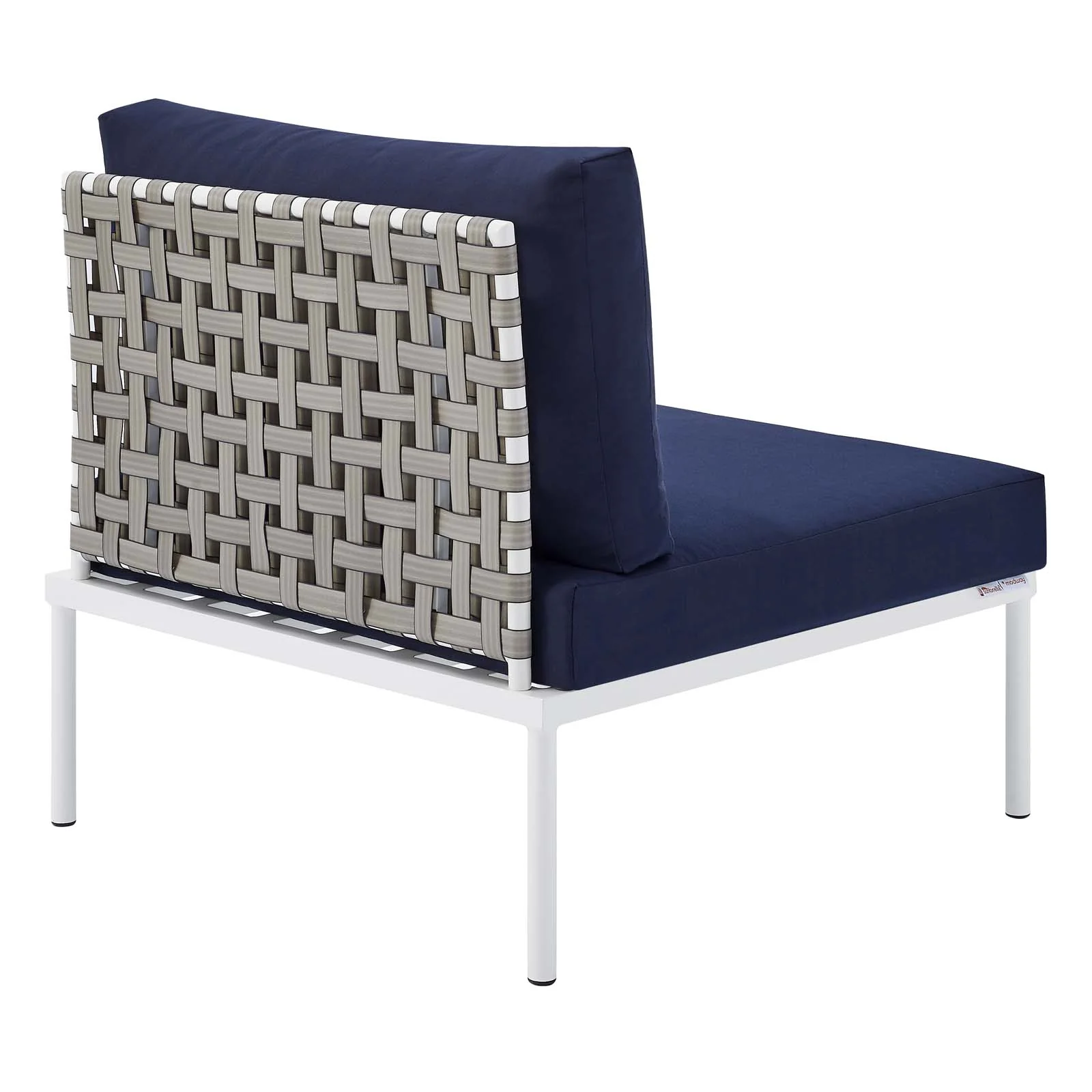 Harmony 8-Piece Sunbrella® Basket Weave Outdoor Patio Aluminum Seating Set By Modway - EEI-4947 - Image 18
