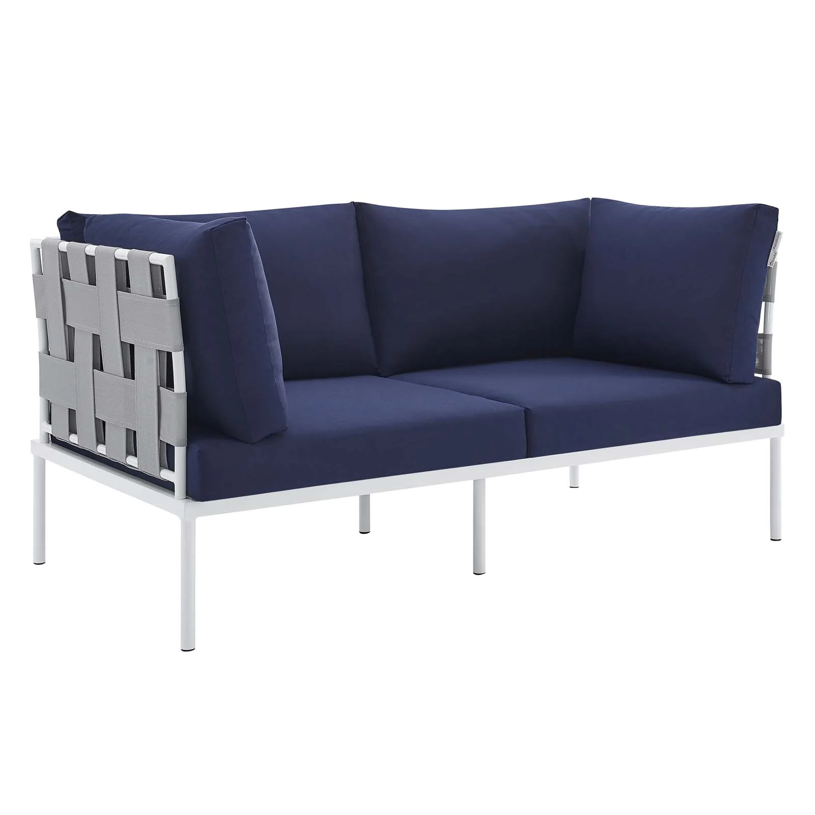 Harmony Sunbrella® Outdoor Patio Aluminum Loveseat By Modway - EEI-4964 - Image 9
