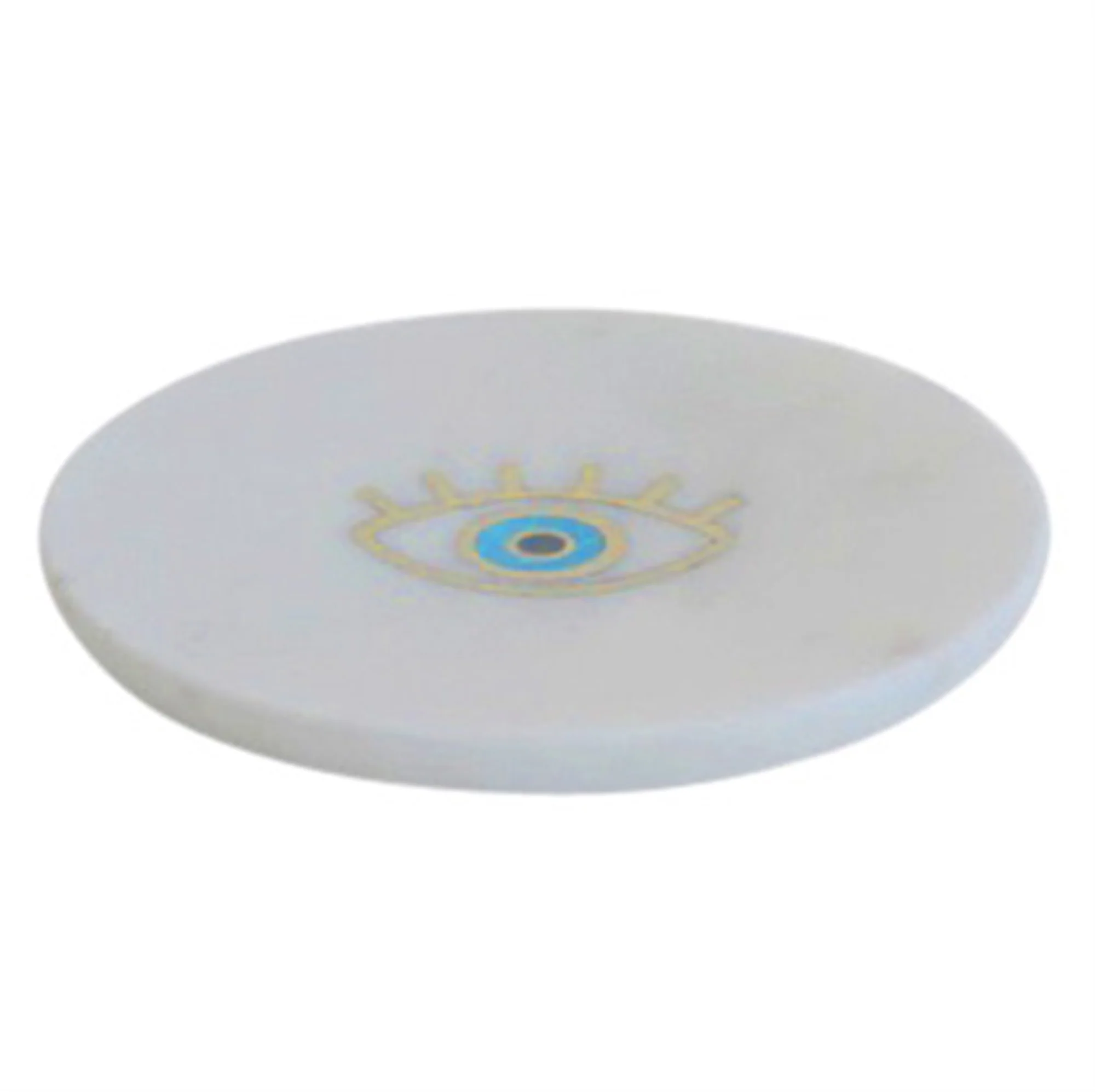 Inlaid Marble Tray - Eye Set Of 2 By HomArt