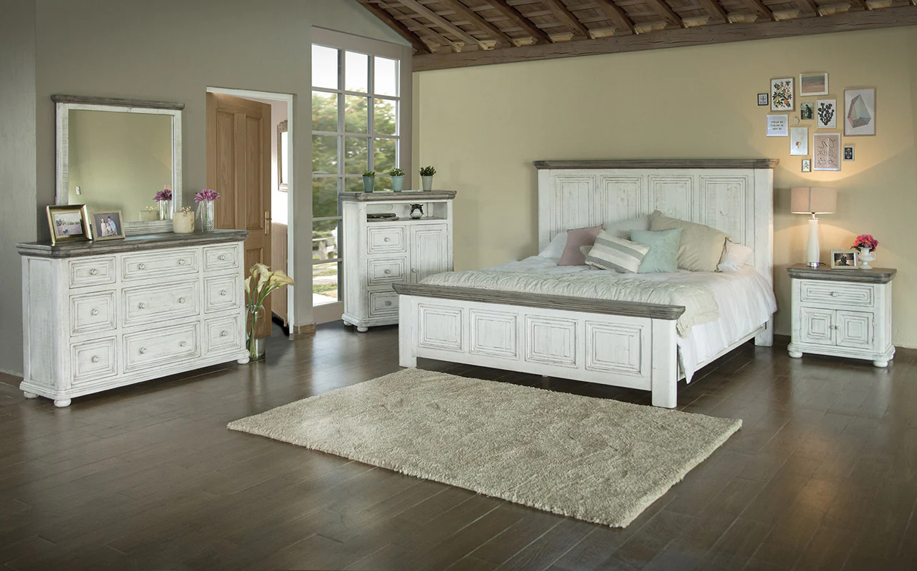 Ivory One Drawer Nightstand By Homeroots - Image 3