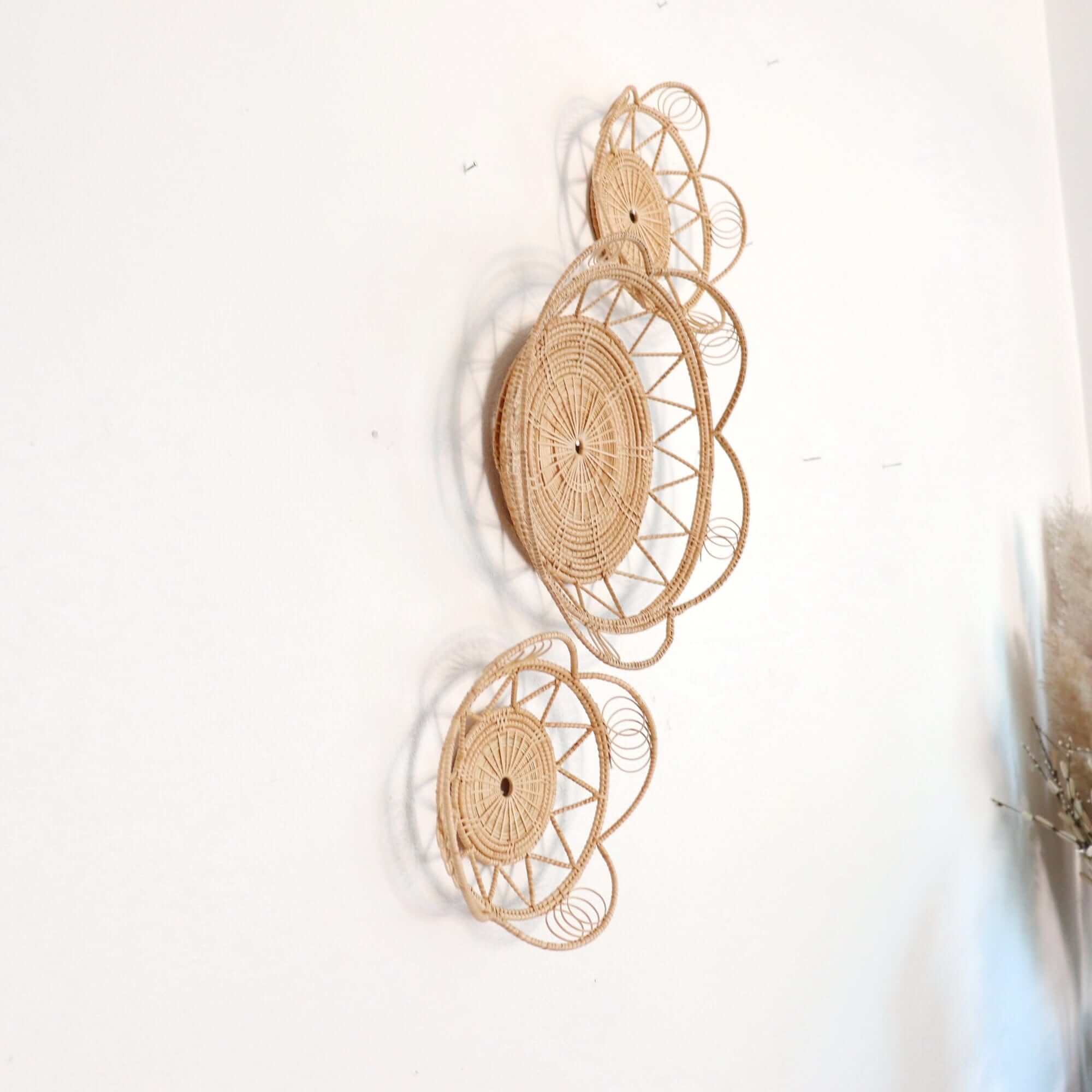 Ji Rat - Rattan Wall Hanging DeCor (Set Of 3) By Thaihome - Image 5