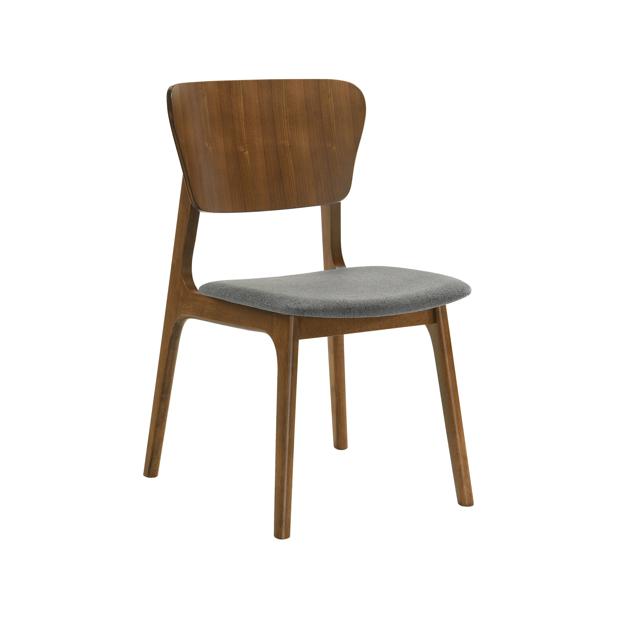 Kalia 7 Piece Wood Dining Set in Walnut Finish with Blue Fabric By Armen Living - Image 14
