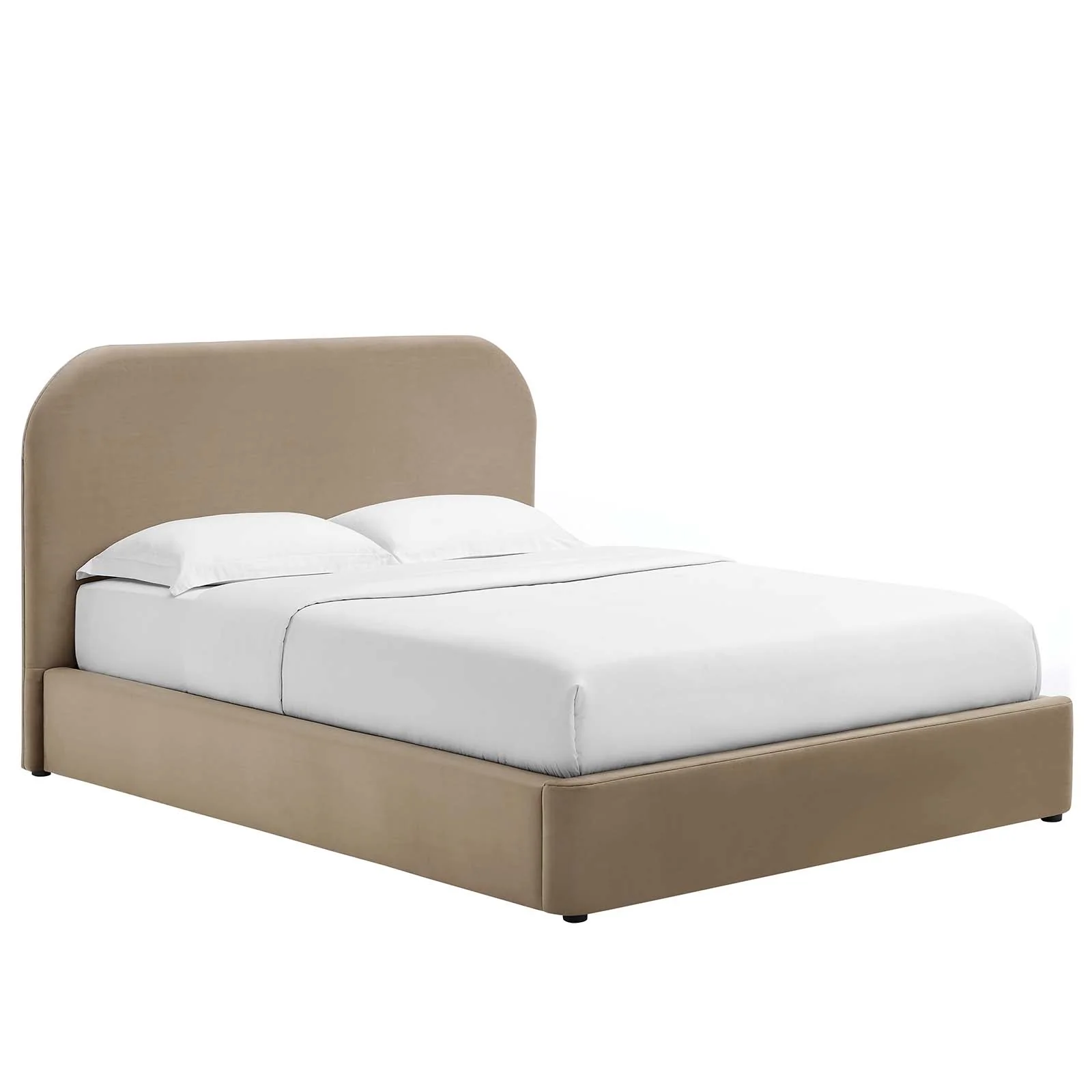 Keynote Performance Velvet Curved King Platform Bed By Modway - MOD-7143 - Image 9