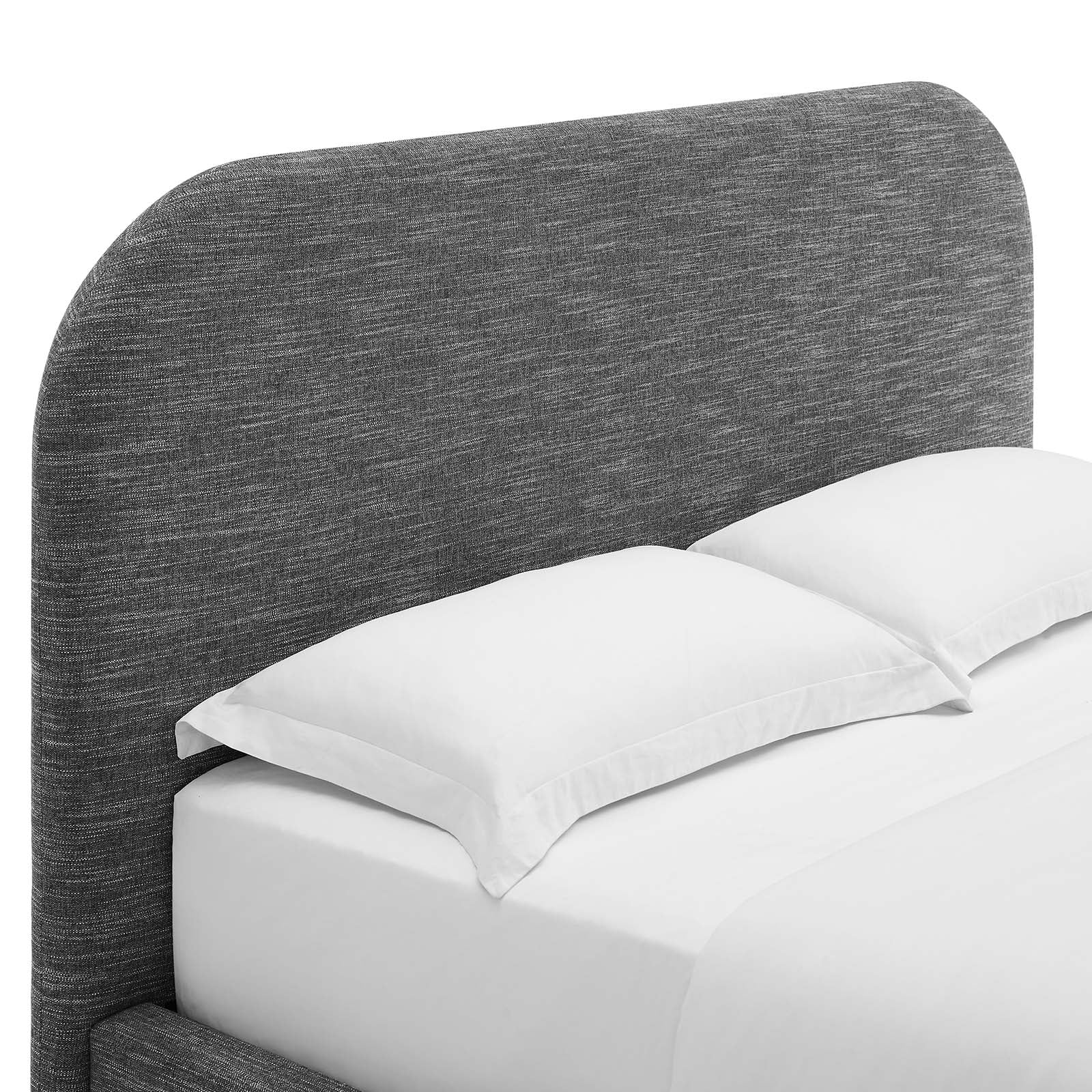 Keynote Upholstered Fabric Curved Full Platform Bed By Modway - MOD-7138 - Image 21