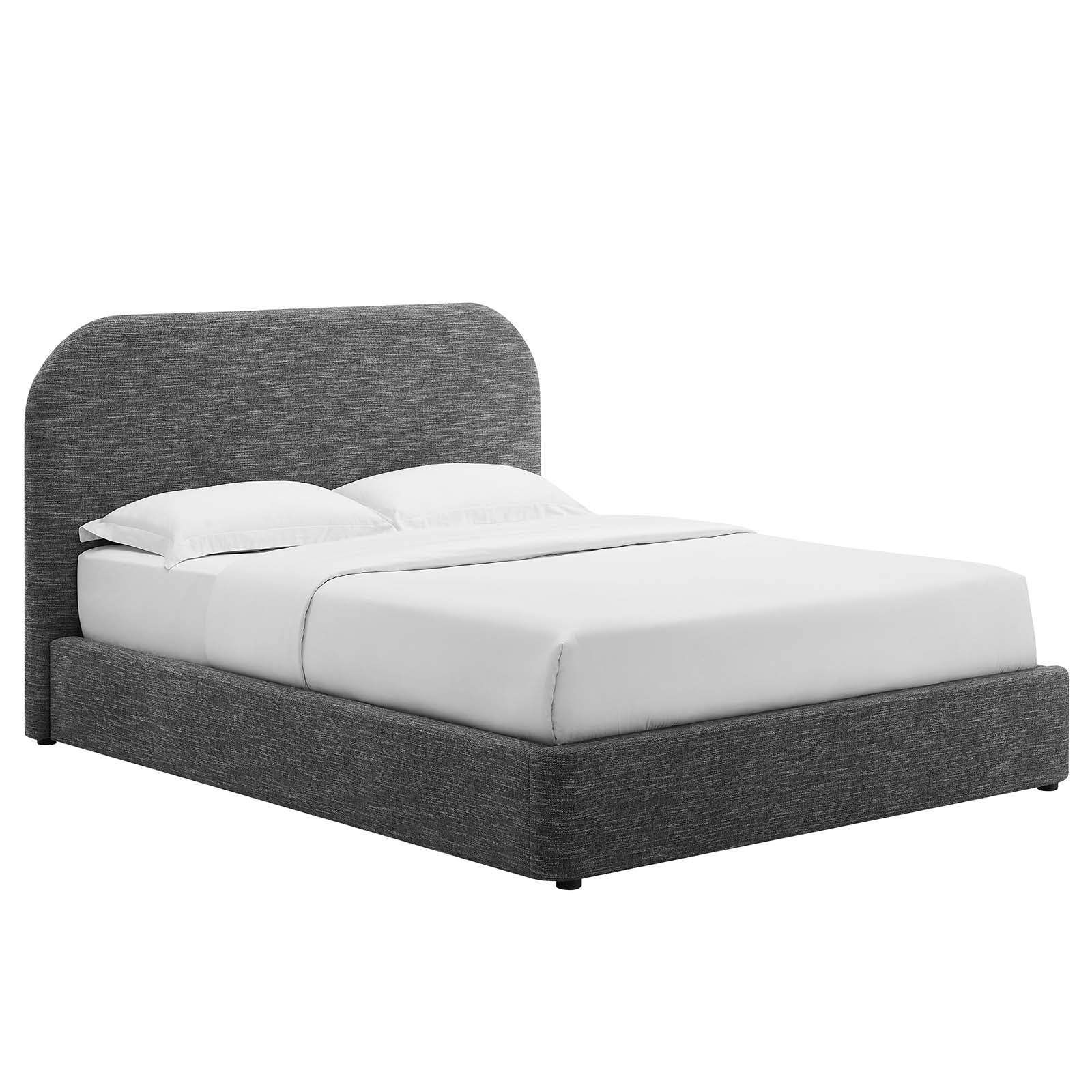 Keynote Upholstered Fabric Curved Queen Platform Bed By Modway - MOD-7140 - Image 17