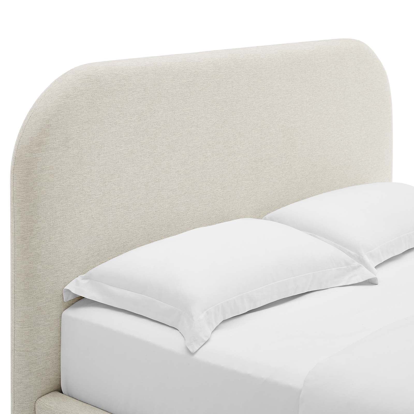 Keynote Upholstered Fabric Curved Queen Platform Bed By Modway - MOD-7140 - Image 5