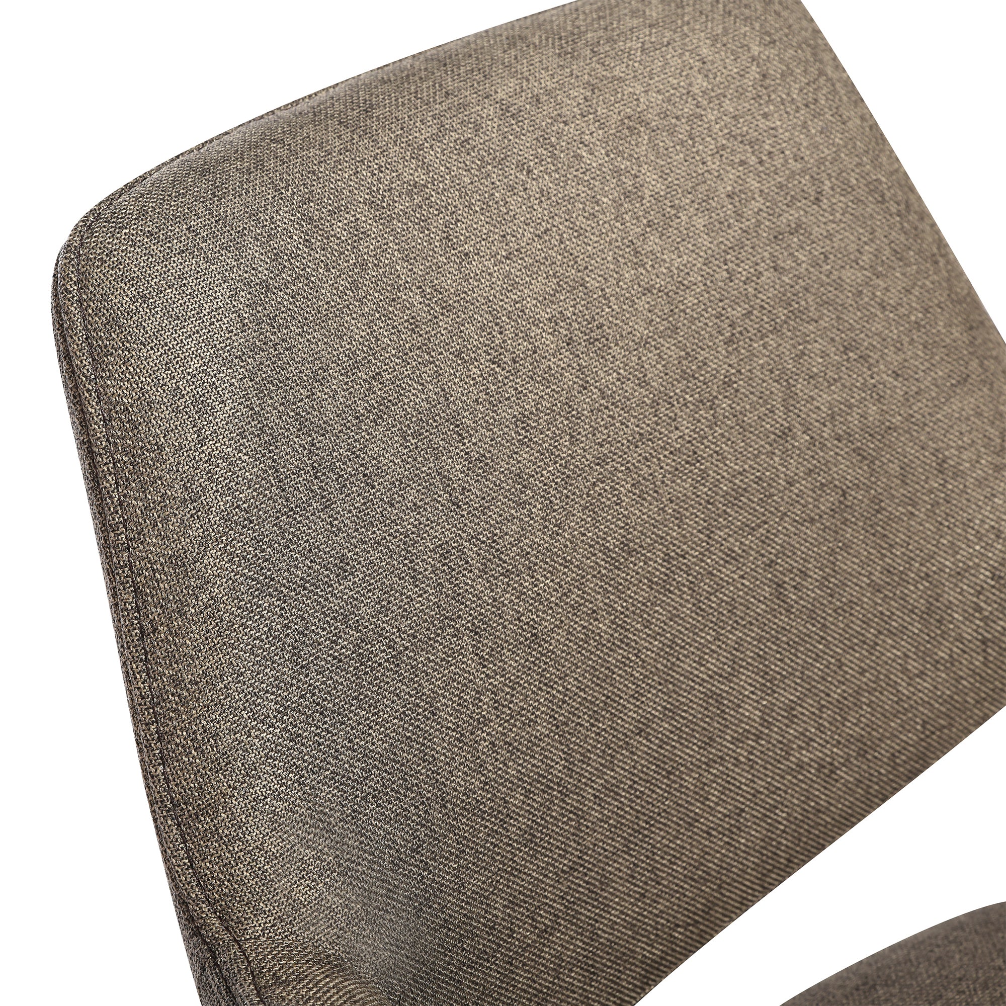 Knox Penny 7 Piece Dining Set with Stone Top and Brown Fabric Chairs By Armen Living - Image 11