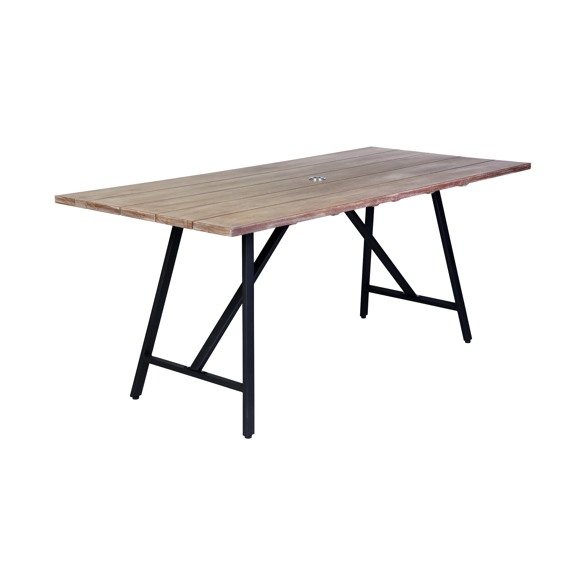 Koala and Clip 5 Piece Dining Set in Light Eucalyptus Wood and Metal with Grey Rope By Armen Living - Image 5