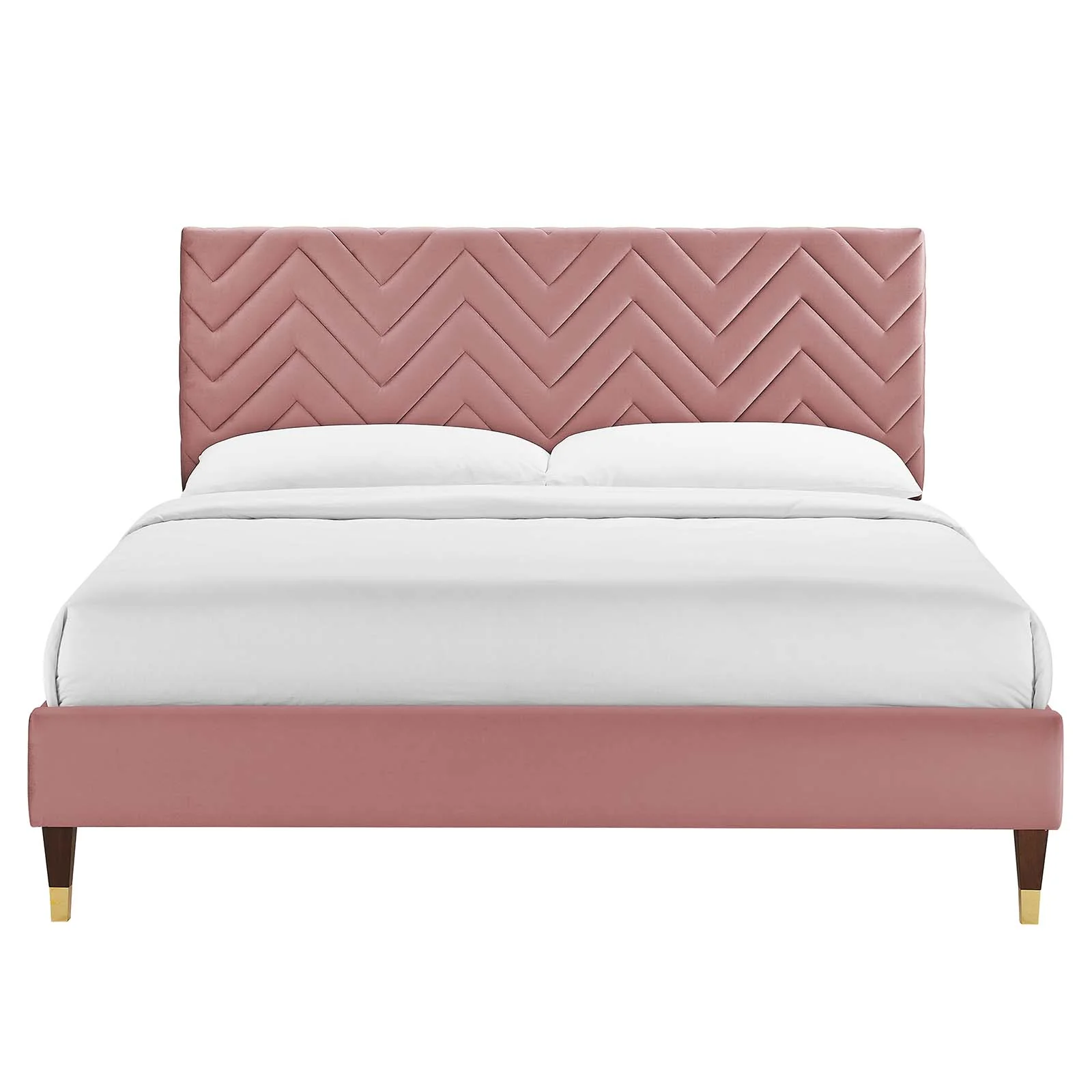 Leah Chevron Tufted Performance Velvet Full Platform Bed By Modway - MOD-6993 - Image 11