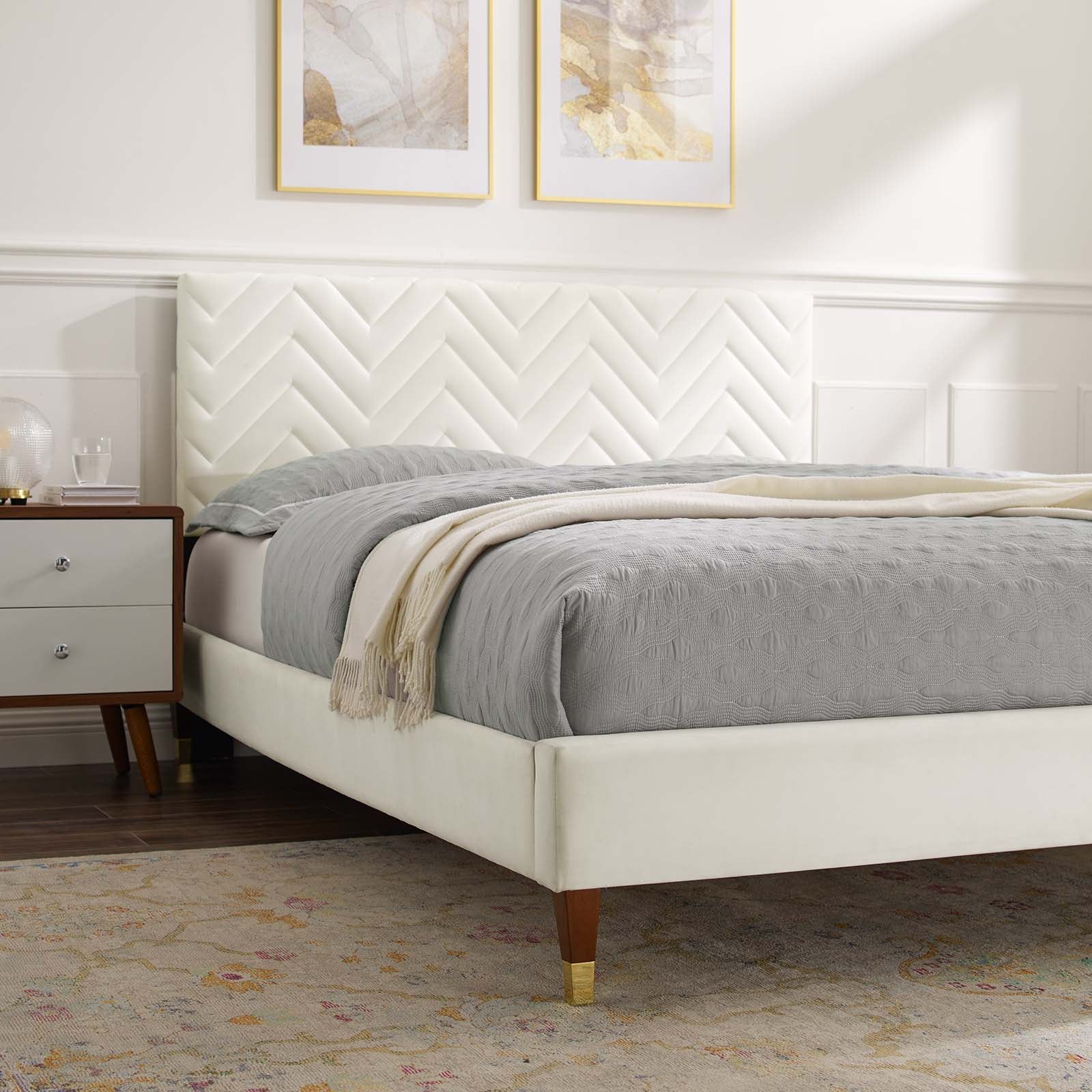 Leah Chevron Tufted Performance Velvet Full Platform Bed By Modway - MOD-6993 - Image 31