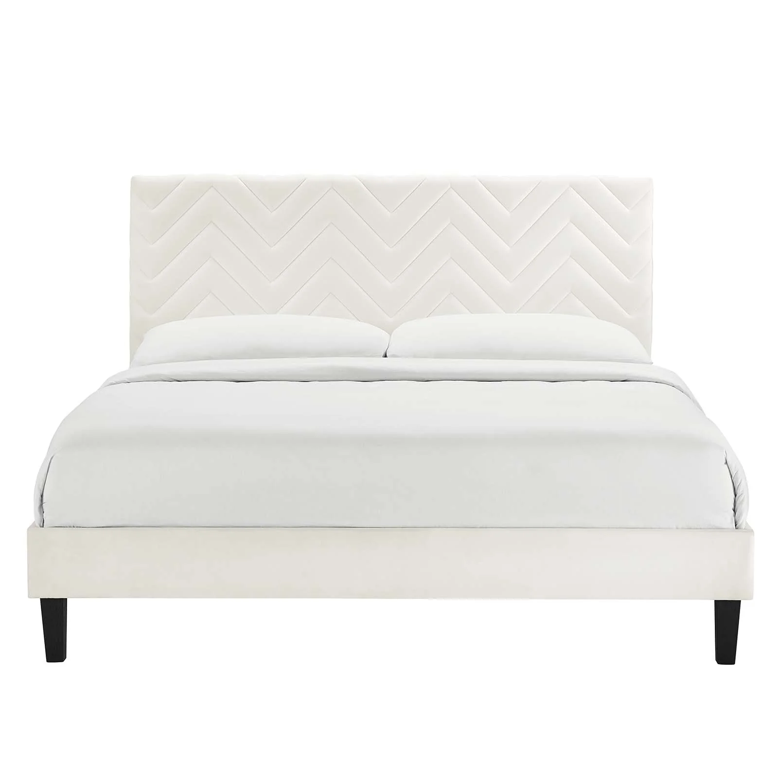 Leah Chevron Tufted Performance Velvet Full Platform Bed By Modway - MOD-6997 - Image 27