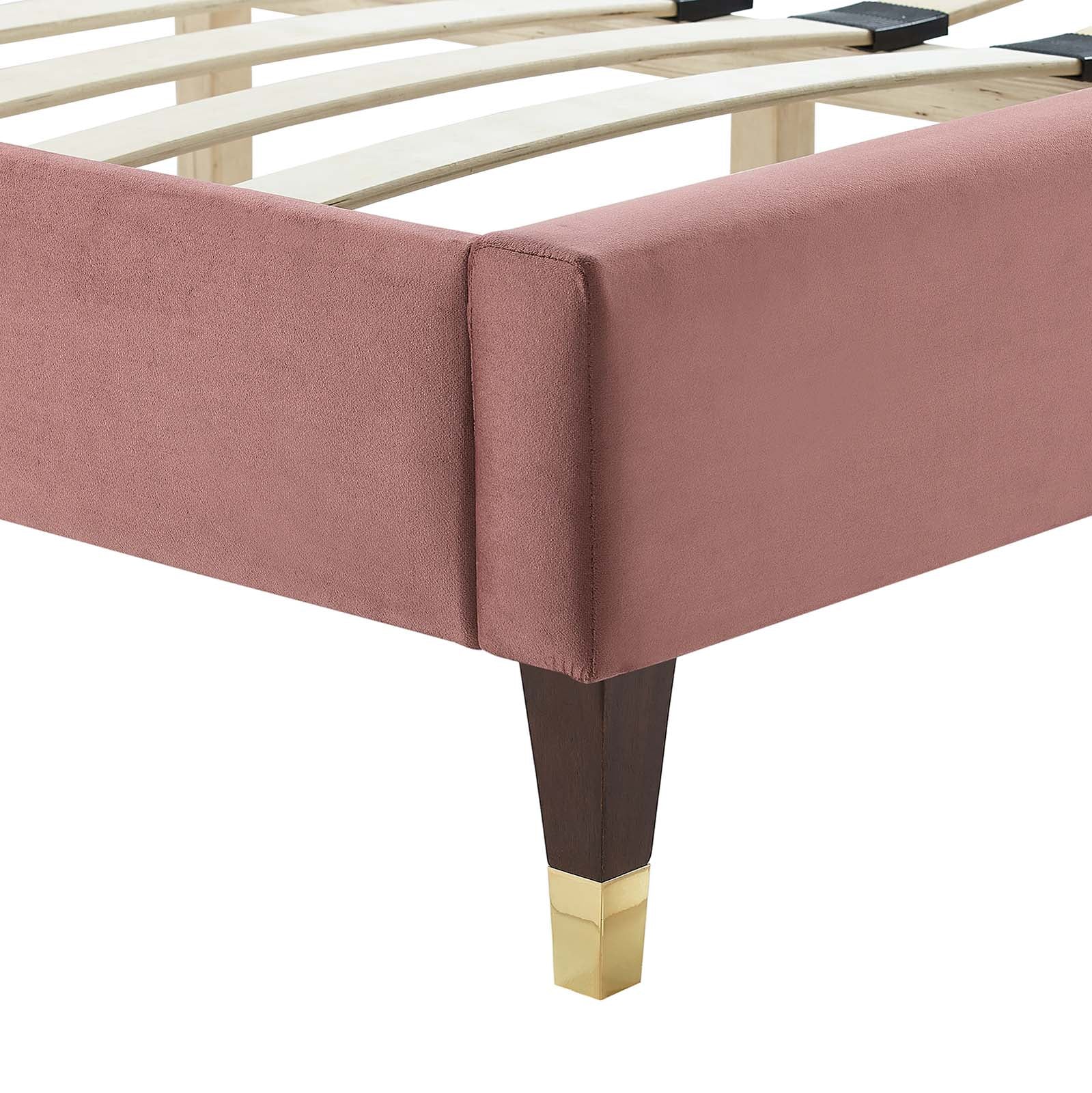 Leah Chevron Tufted Performance Velvet Queen Platform Bed By Modway - MOD-6969 - Image 13