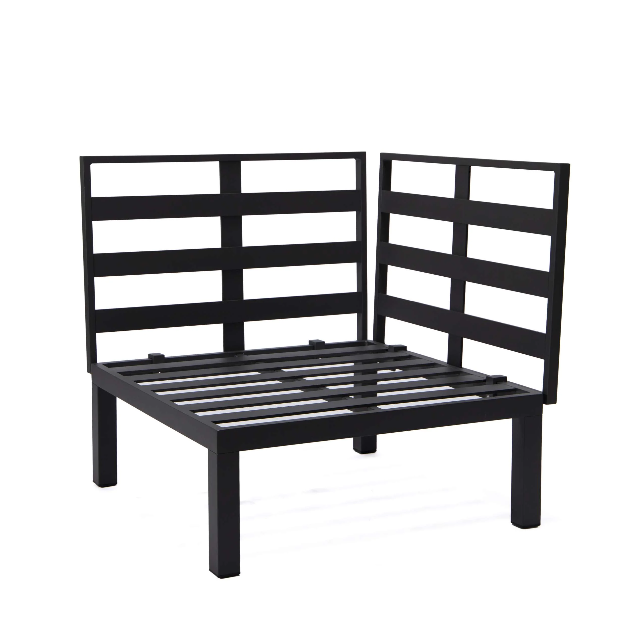 LeisureMod Hamilton 6-Piece Aluminum Patio Conversation Set With Cushions - Image 48