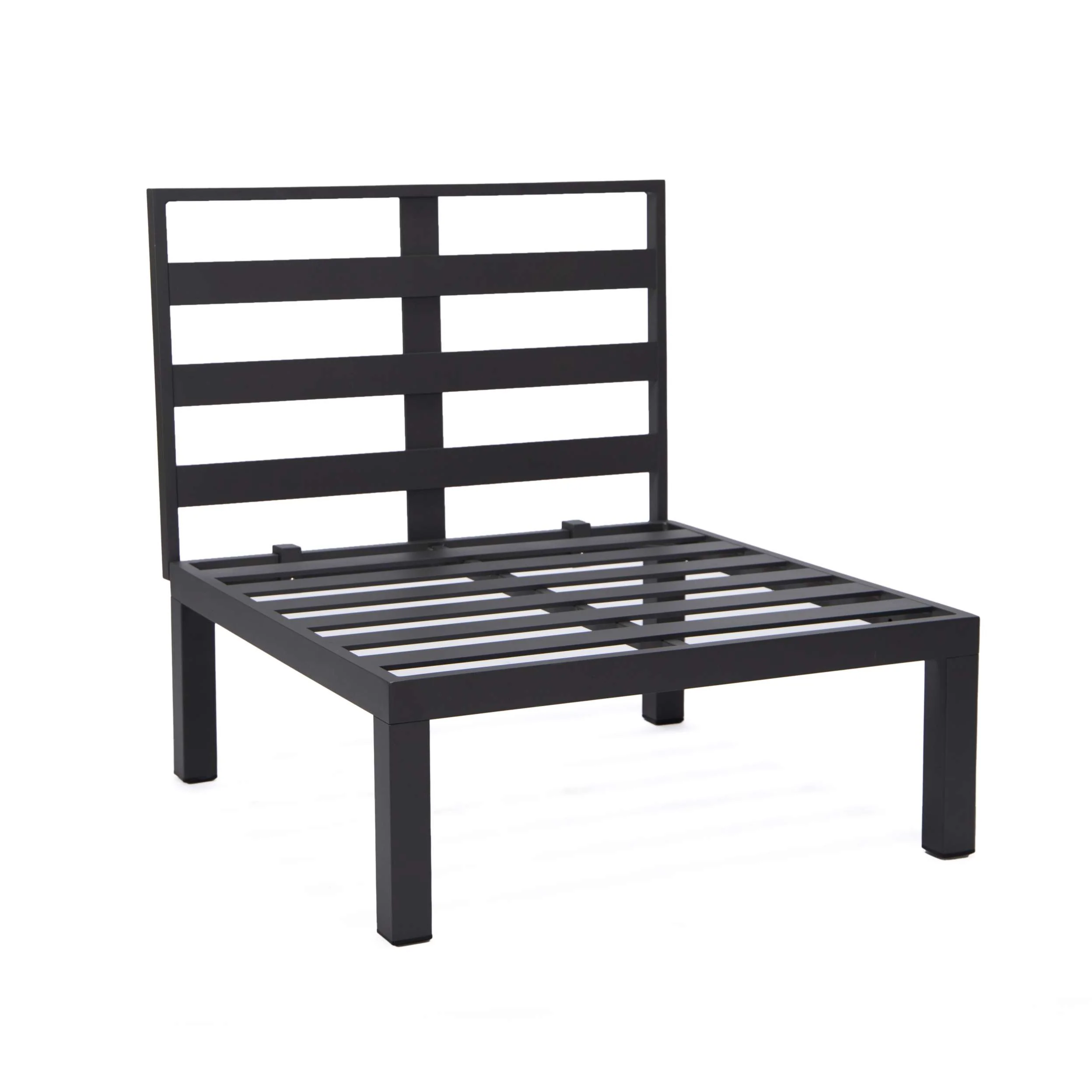 LeisureMod Hamilton 7-Piece Aluminum Patio Conversation Set With Coffee Table And Cushions - Image 19
