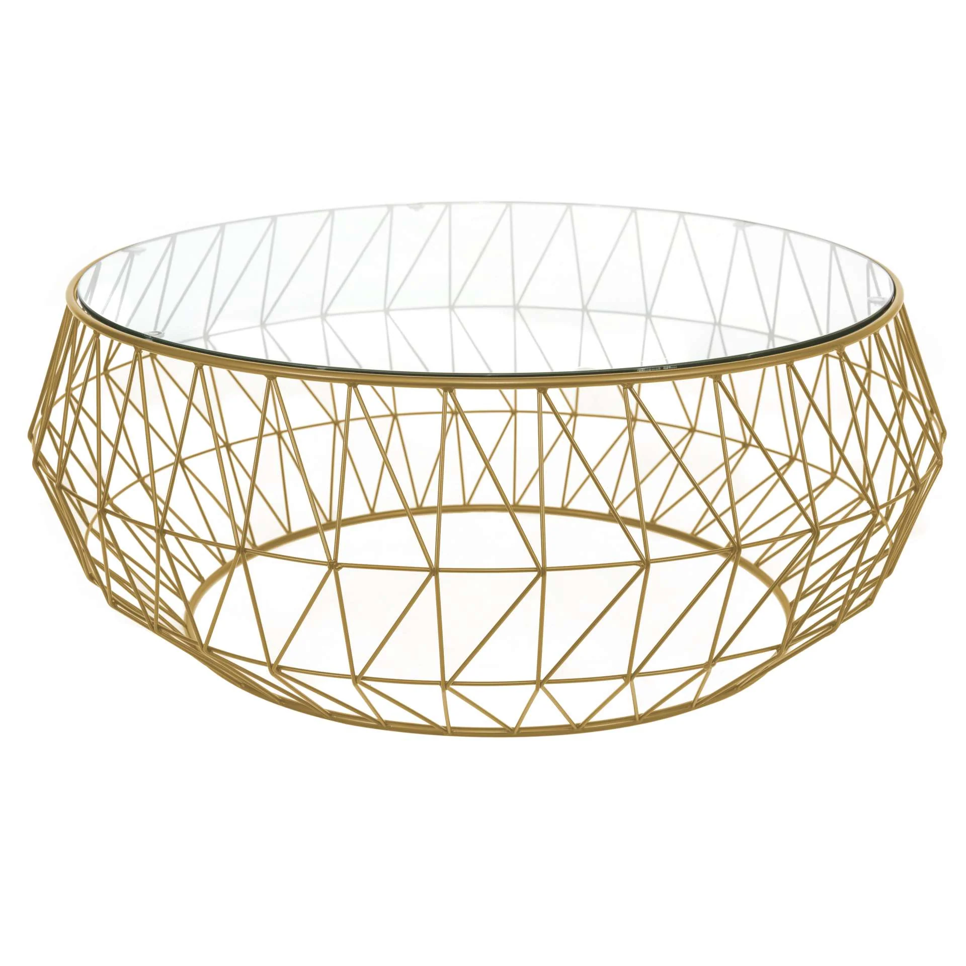 LeisureMod Jefferson Modern Leather Armchair with Gold Frame and Round Coffee Table with Glass Top and Metal Base - Image 23
