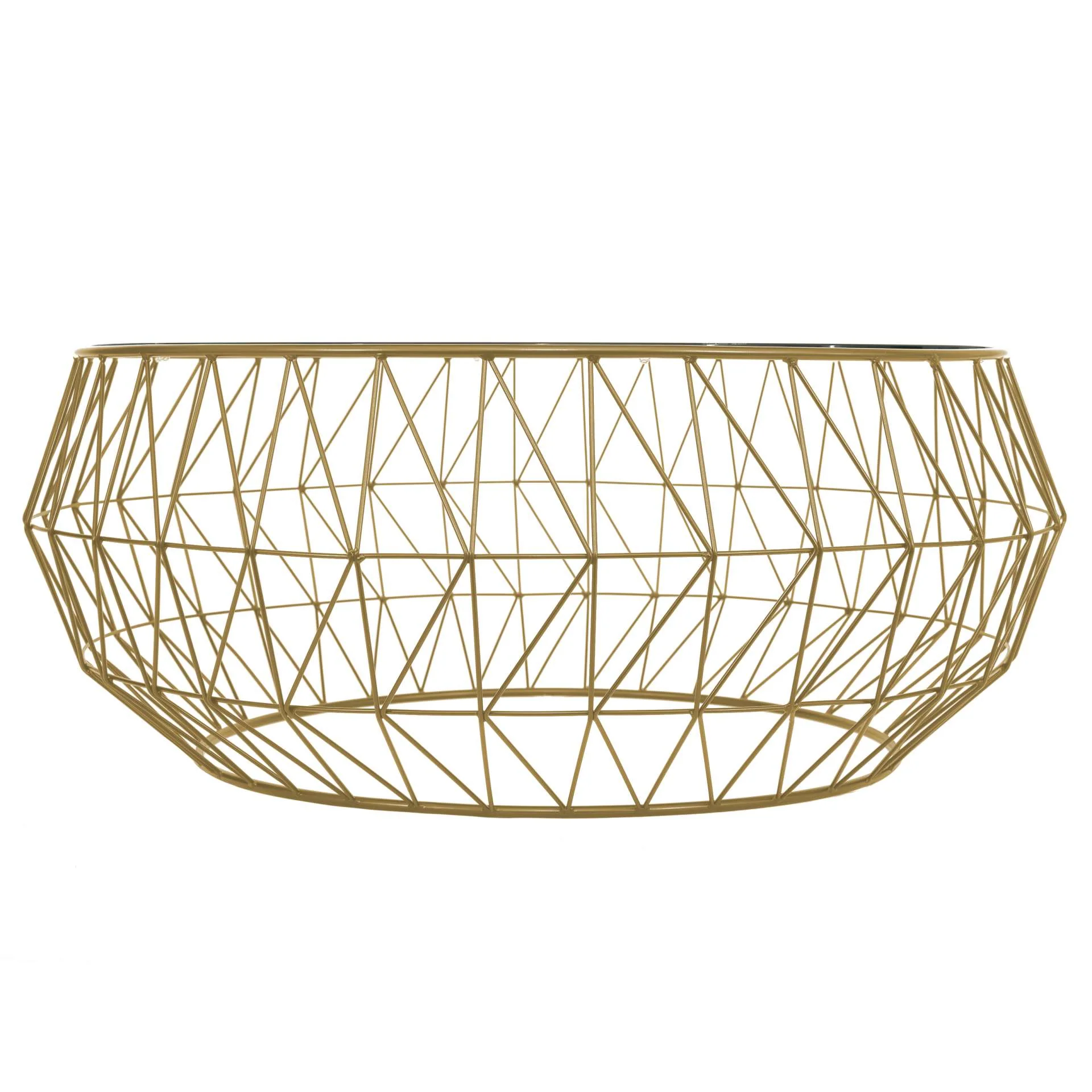 LeisureMod Jefferson Modern Leather Armchair with Gold Frame and Round Coffee Table with Glass Top and Metal Base - Image 24